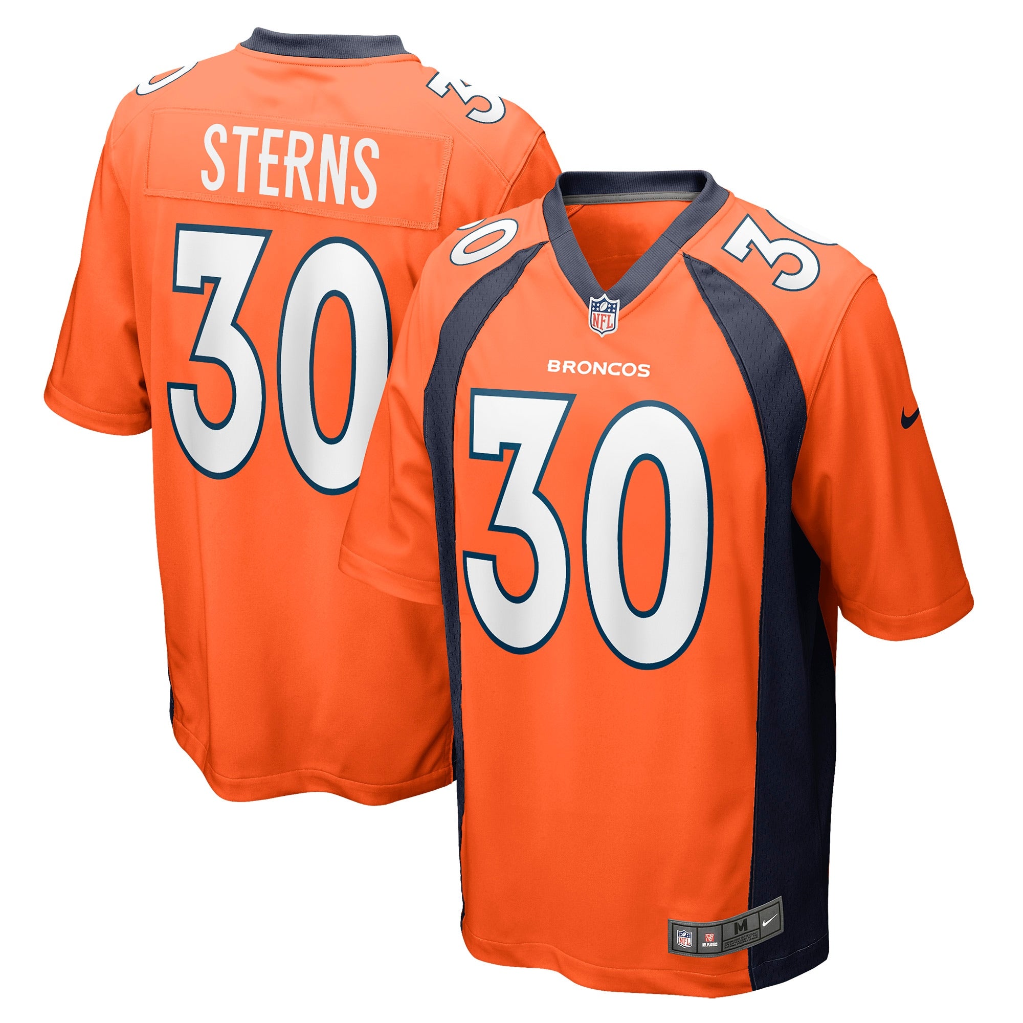 Caden Sterns Denver Broncos Nike Game Jersey   Orange