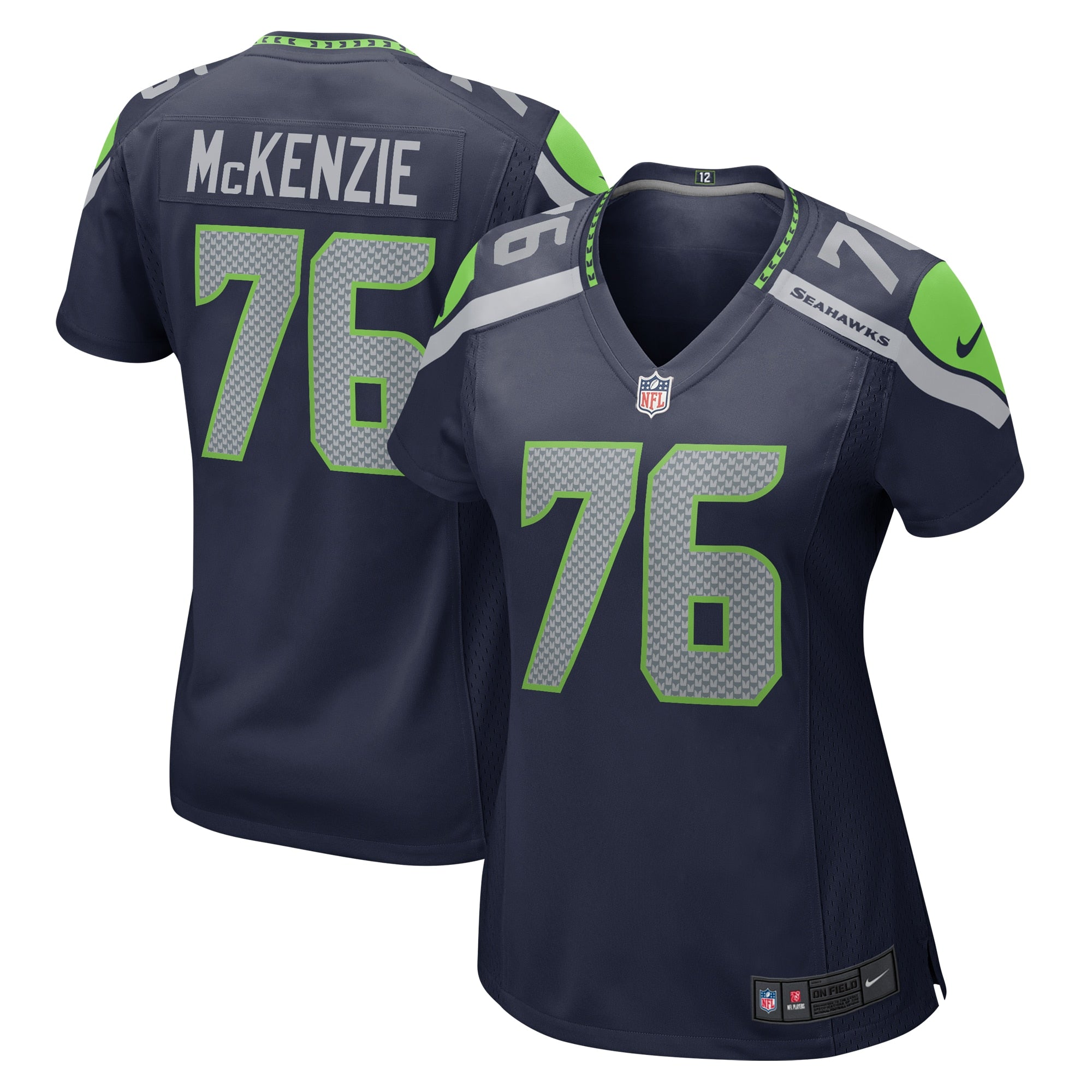 Jalen McKenzie Seattle Seahawks Nike Women s Home Game Player Jersey College Navy
