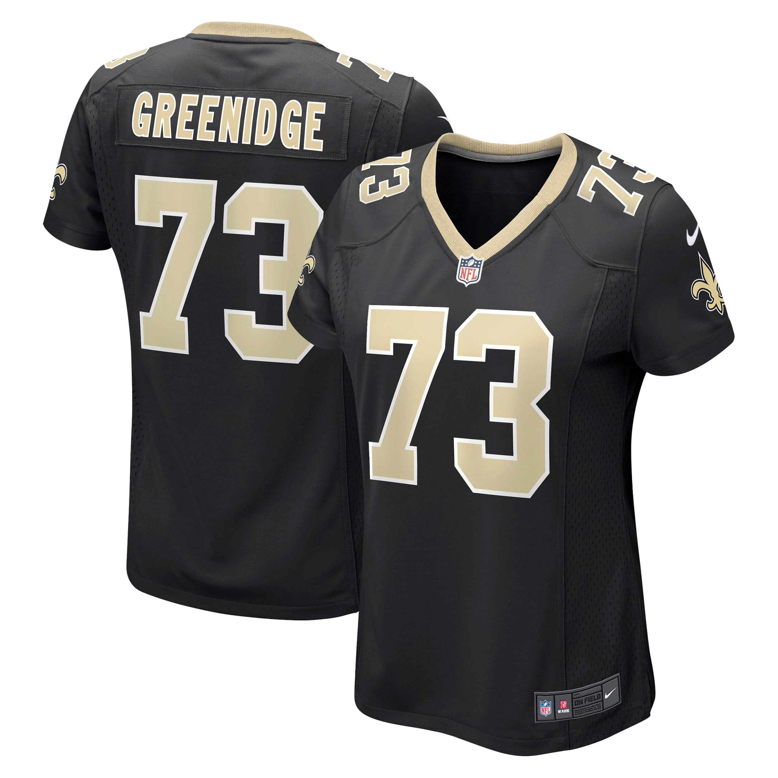 Ethan Greenidge New Orleans Saints Nike Women s Game Jersey   Black