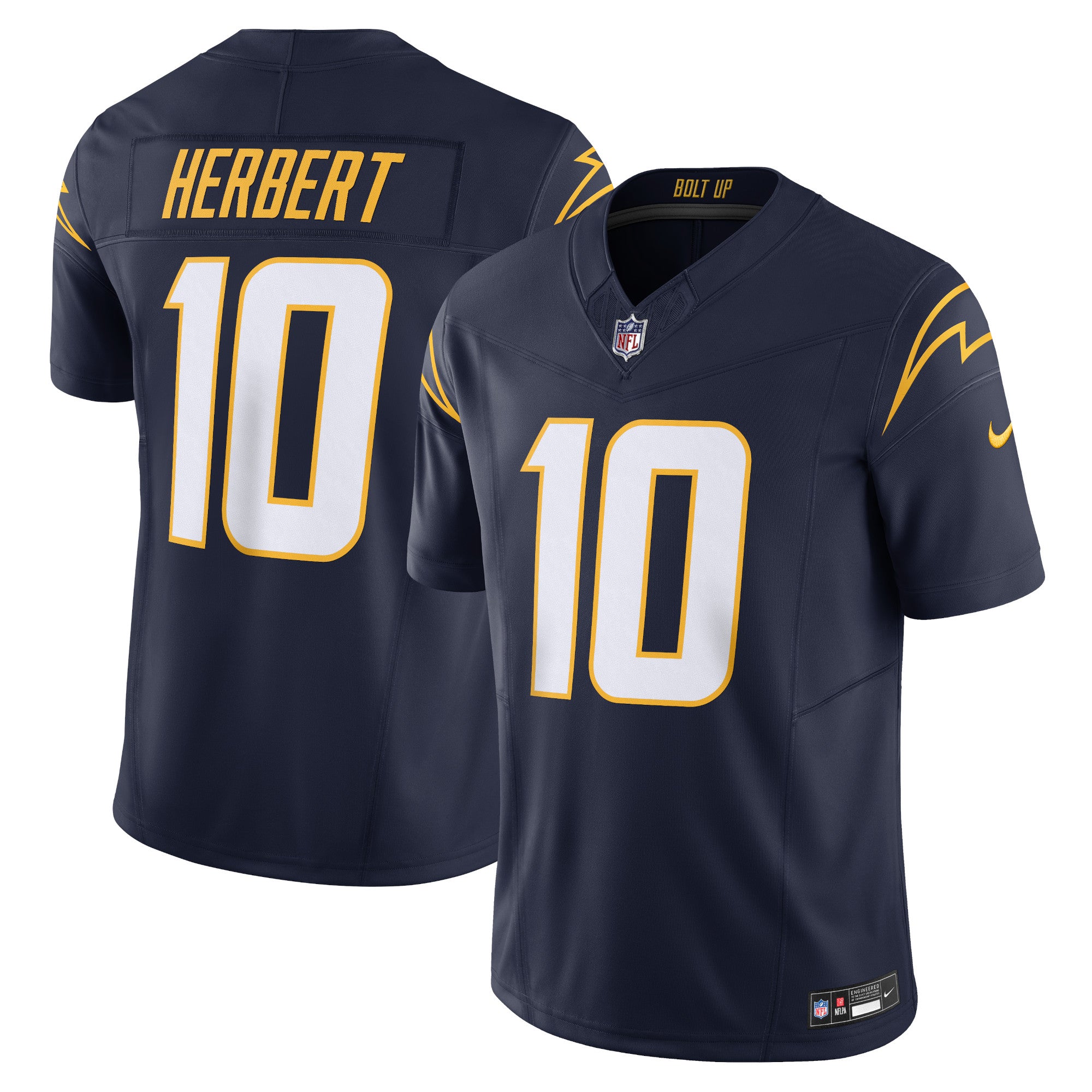 Justin Herbert Los Angeles Chargers Nike Vapor F.U.S.E. Limited Jersey   Navy