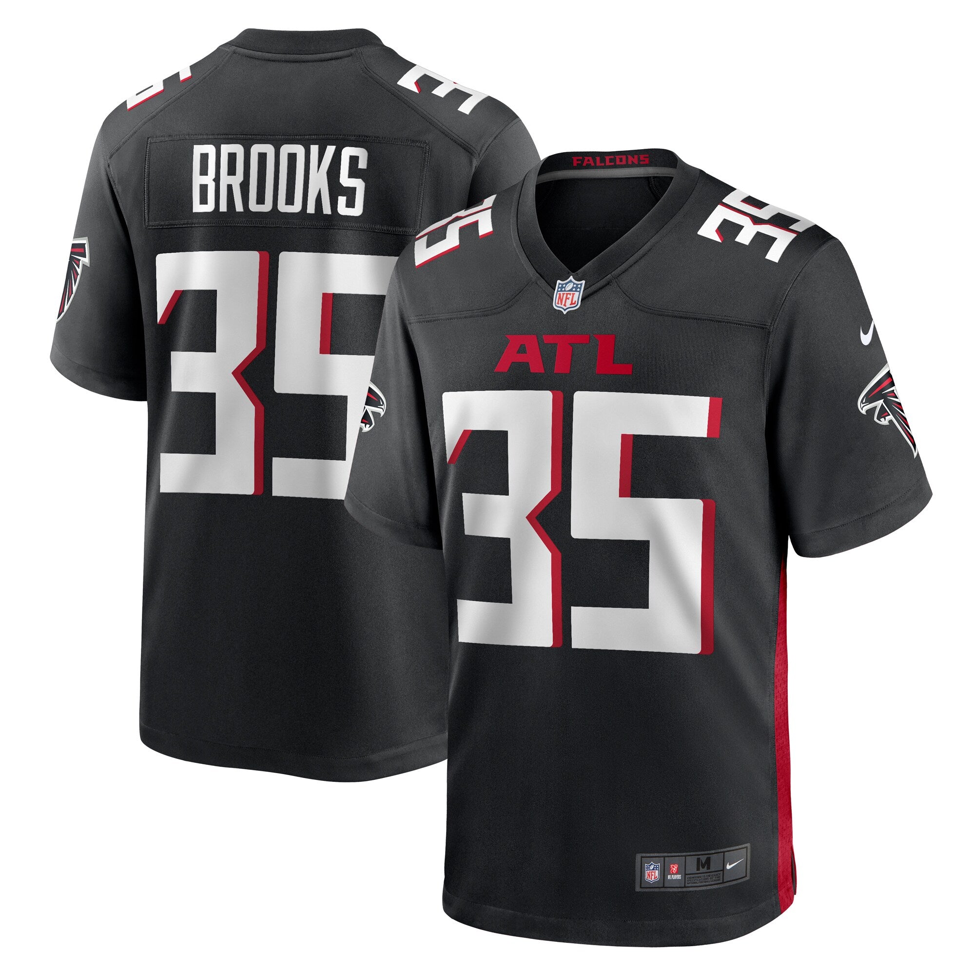 Natrone Brooks Atlanta Falcons Nike Team Game Jersey    Black