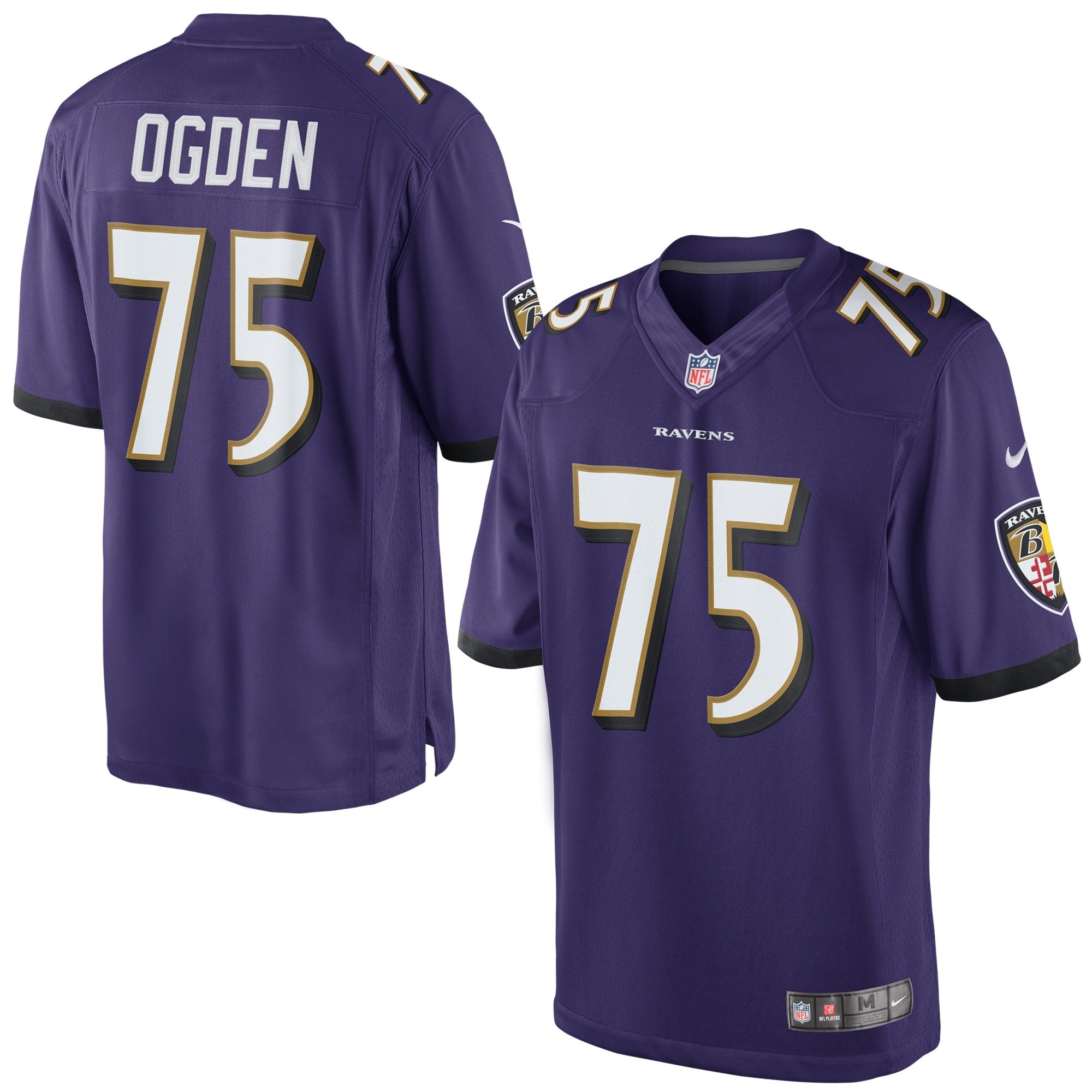 Jonathan Ogden Baltimore Ravens Nike Retired Player Limited Jersey   Purple