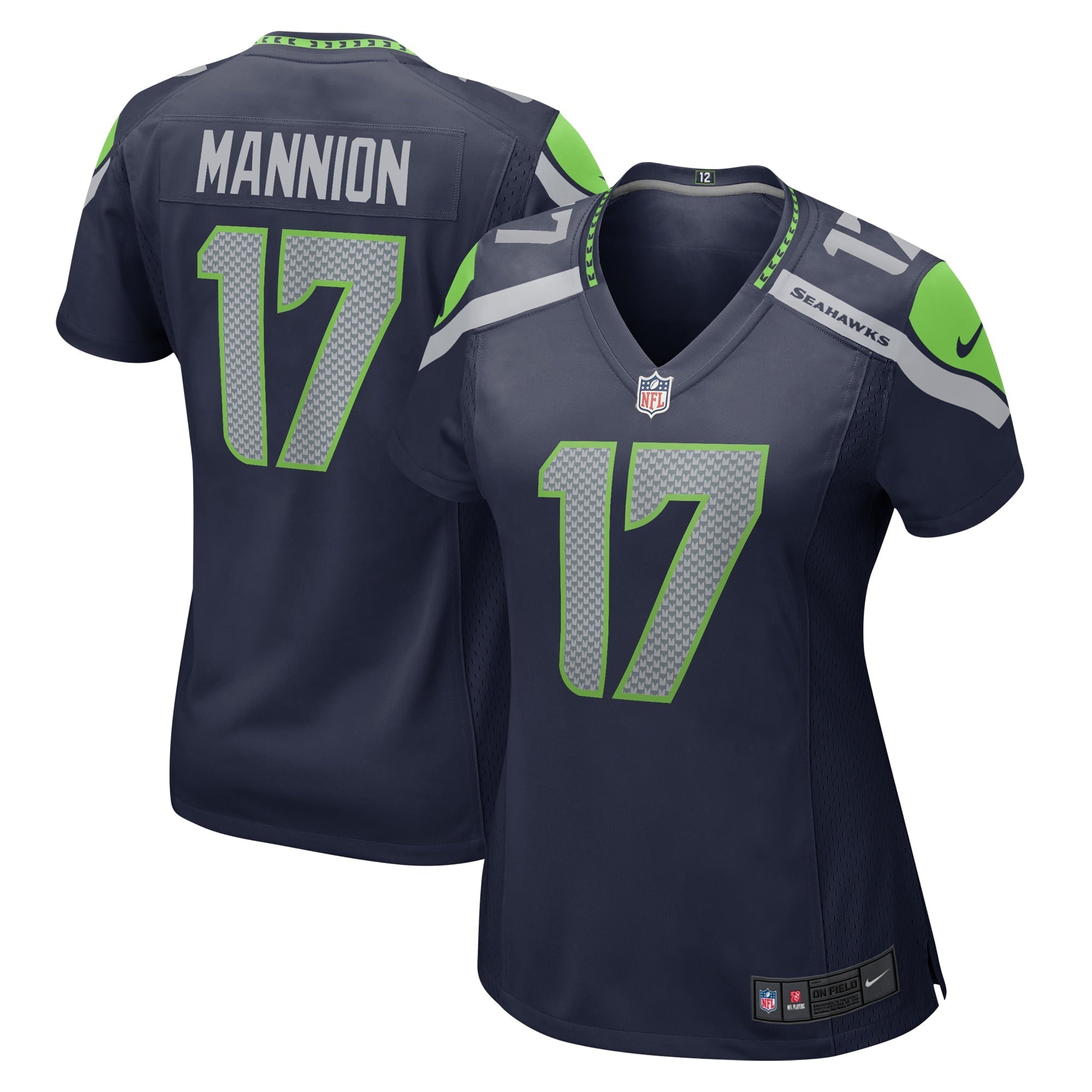 Women s Nike Sean Mannion College Navy Seattle Seahawks Home Game Player Jersey