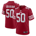 Men s Nike Jalen Graham Scarlet San Francisco 49ers Team Game Jersey