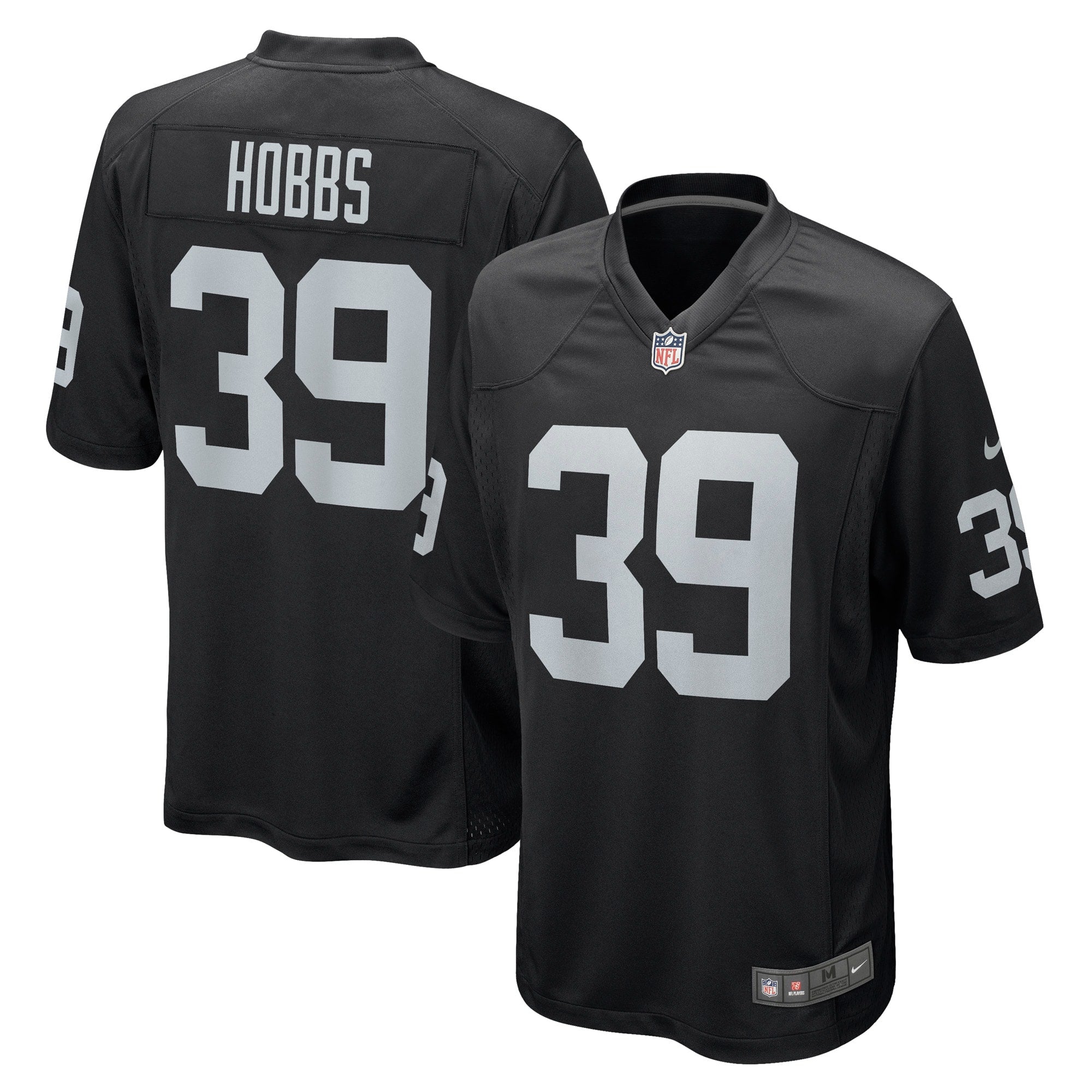 Nate Hobbs Las Vegas Raiders Nike Game Jersey   Black