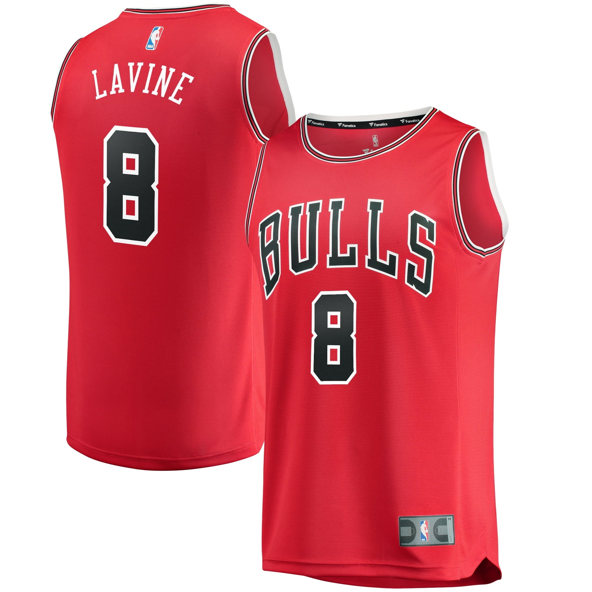 Men's Fanatics Branded Zach LaVine Red Chicago Bulls Fast Break Replica Jersey - Icon Edition