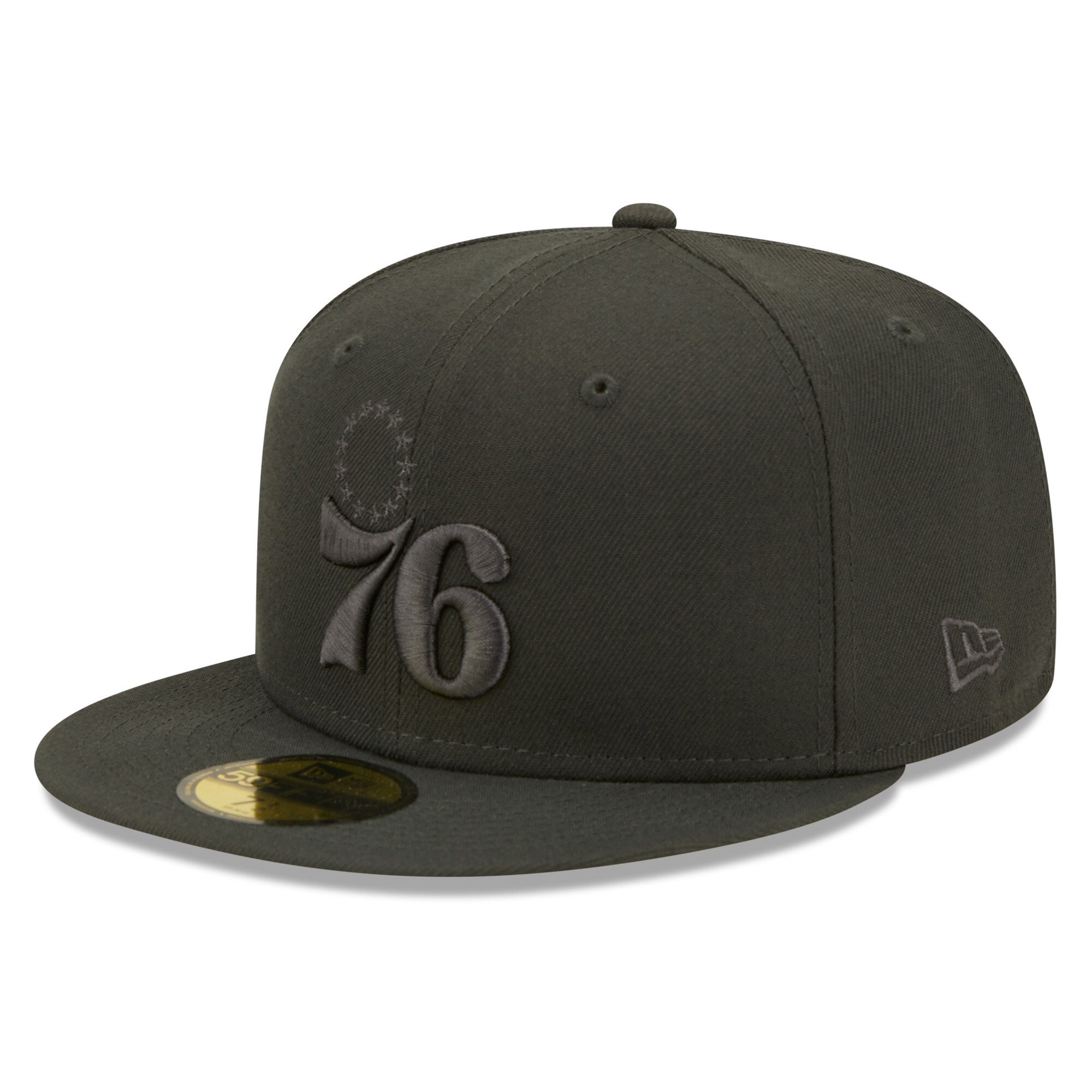 Philadelphia 76ers New Era Steel Clouds Color Pack 59FIFTY Fitted Hat - Charcoal