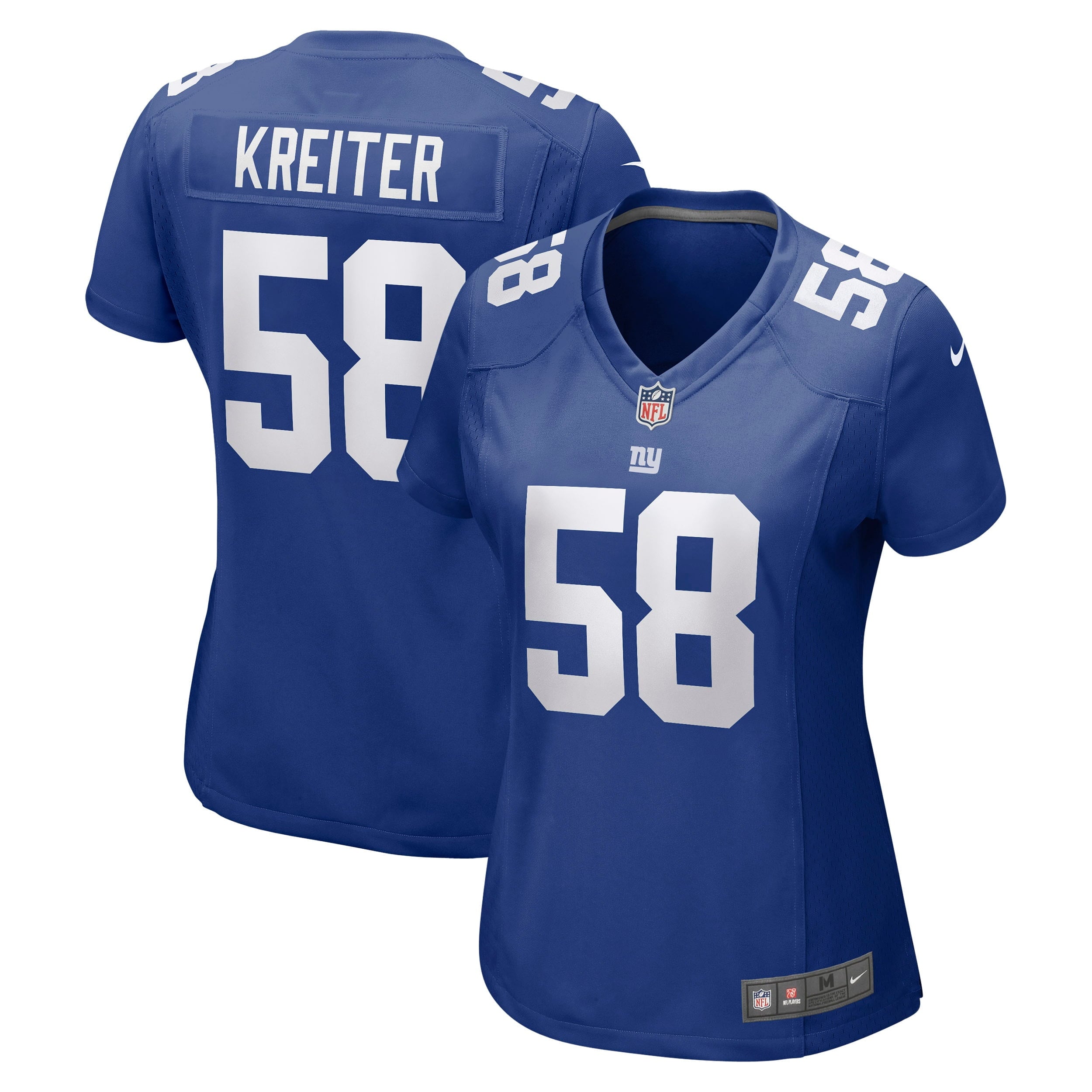 Women s Nike Casey Kreiter Royal New York Giants Game Jersey