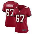 Luke Goedeke Tampa Bay Buccaneers Nike Women s Game Player Jersey   Red