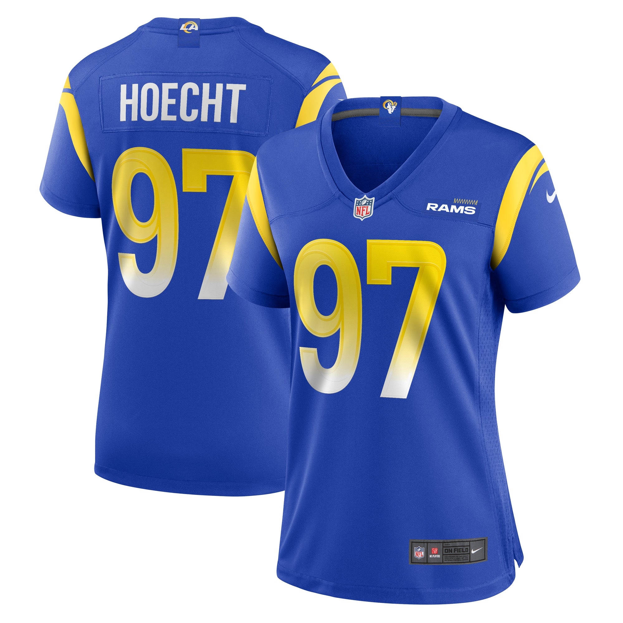 Michael Hoecht Los Angeles Rams Nike Women s Game Player Jersey   Royal
