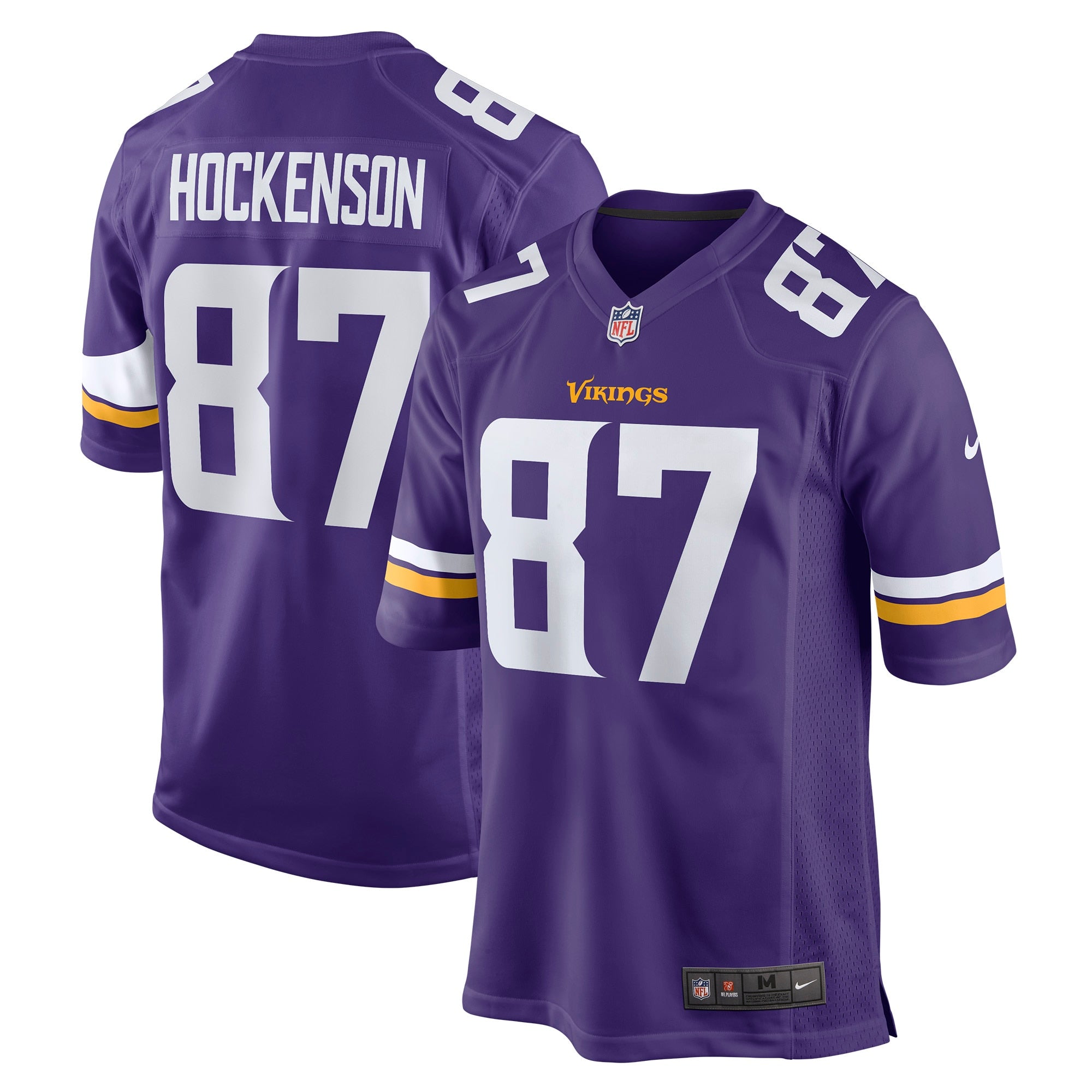 T.J. Hockenson Minnesota Vikings Nike Game Player Jersey   Purple