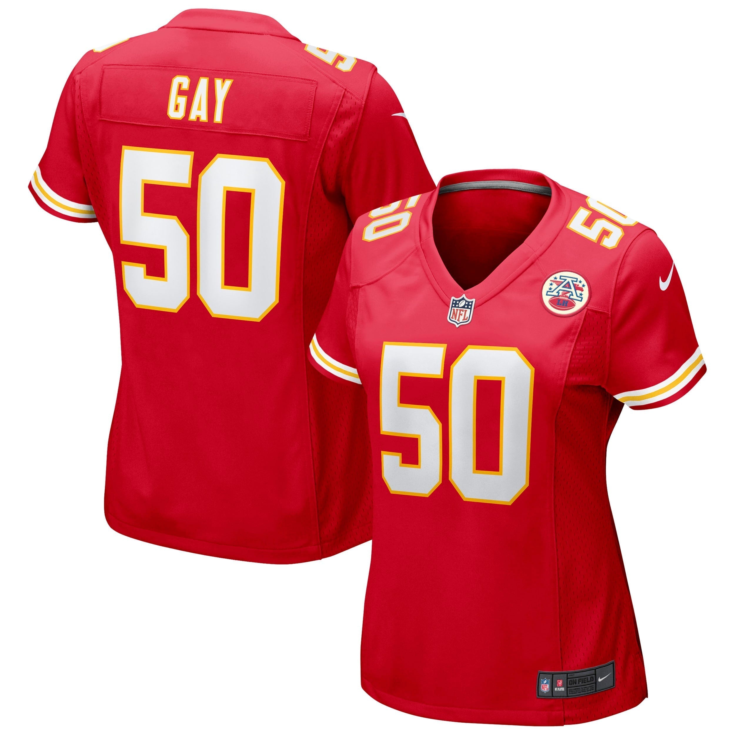 Women s Nike Willie Gay Red Kansas City Chiefs Game Jersey
