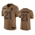 Men s Seattle Seahawks Devon Witherspoon 2023 Brown Salute To Service Limited Stitched Jerseys