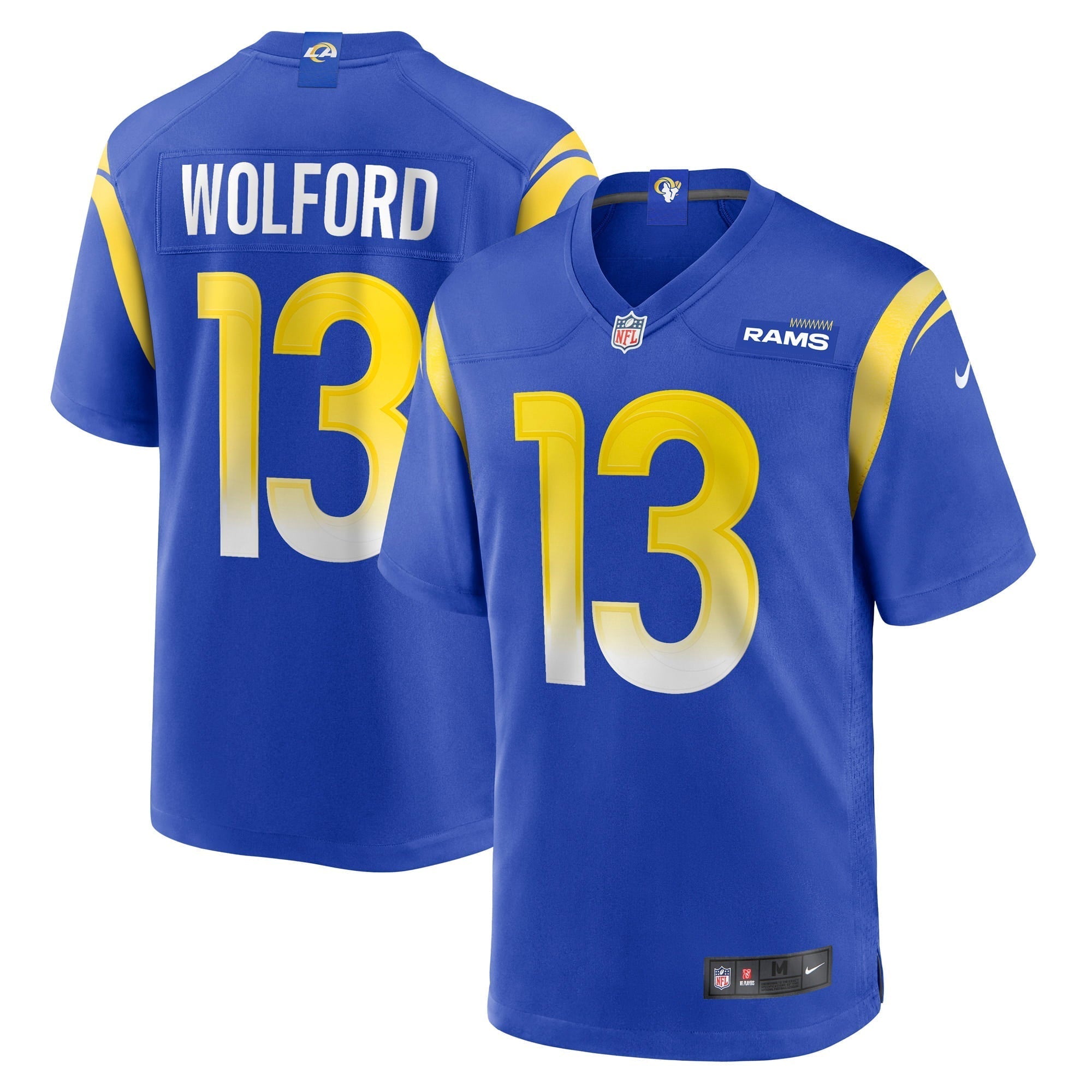 Men s Nike John Wolford Royal Los Angeles Rams Game Player Jersey