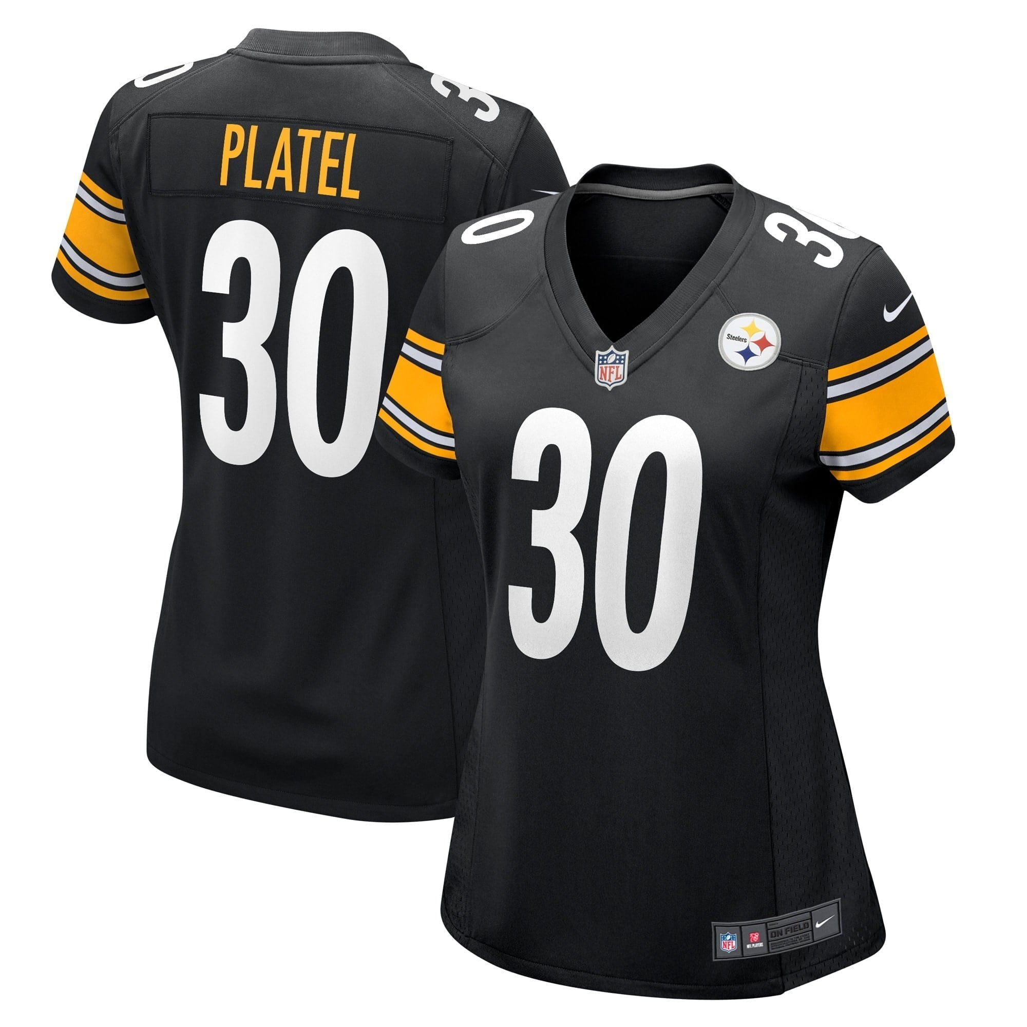Women s Nike Carlins Platel Black Pittsburgh Steelers Game Player Jersey