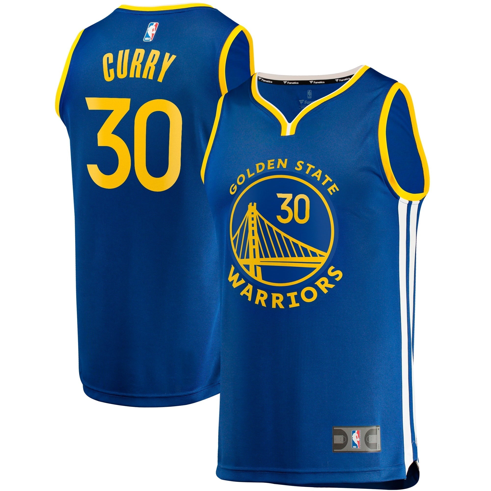 Men's Fanatics Branded Stephen Curry Royal Golden State Warriors Big & Tall Fast Break Player Jersey - Icon Edition