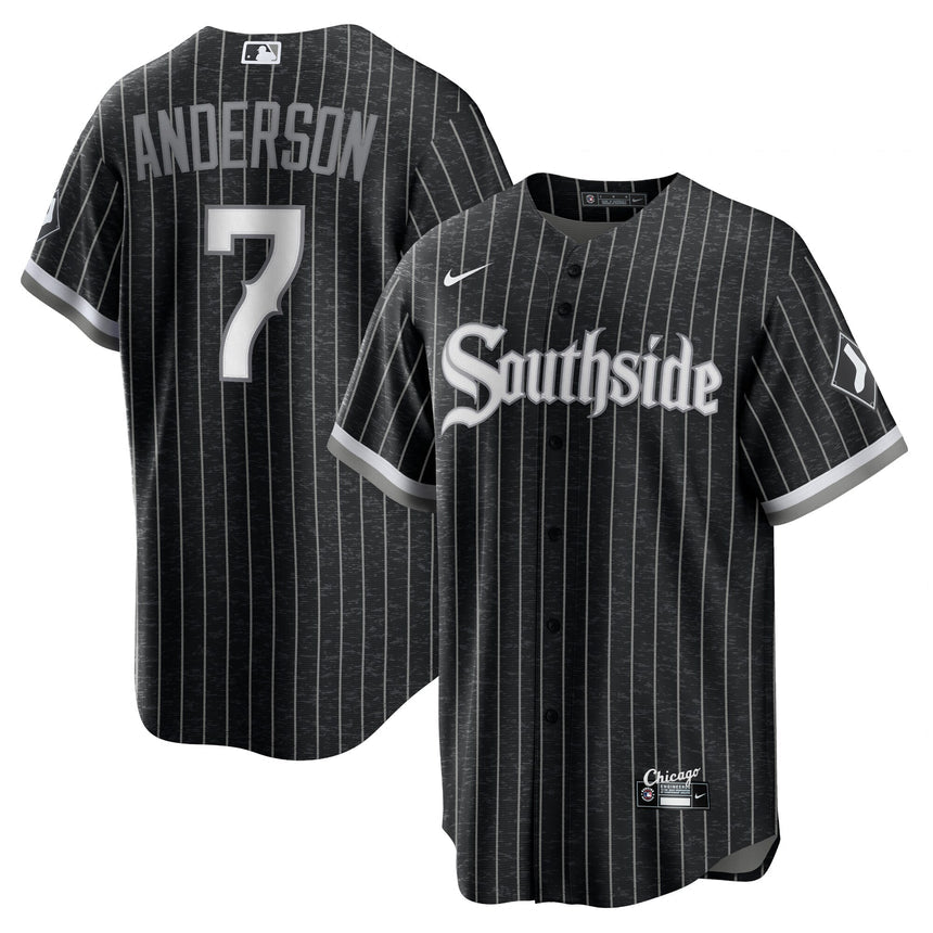 Men's Tim Anderson Chicago White Sox Black City Connect Replica Jersey