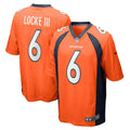 Men s Nike P.J. Locke Orange Denver Broncos Game Player Jersey