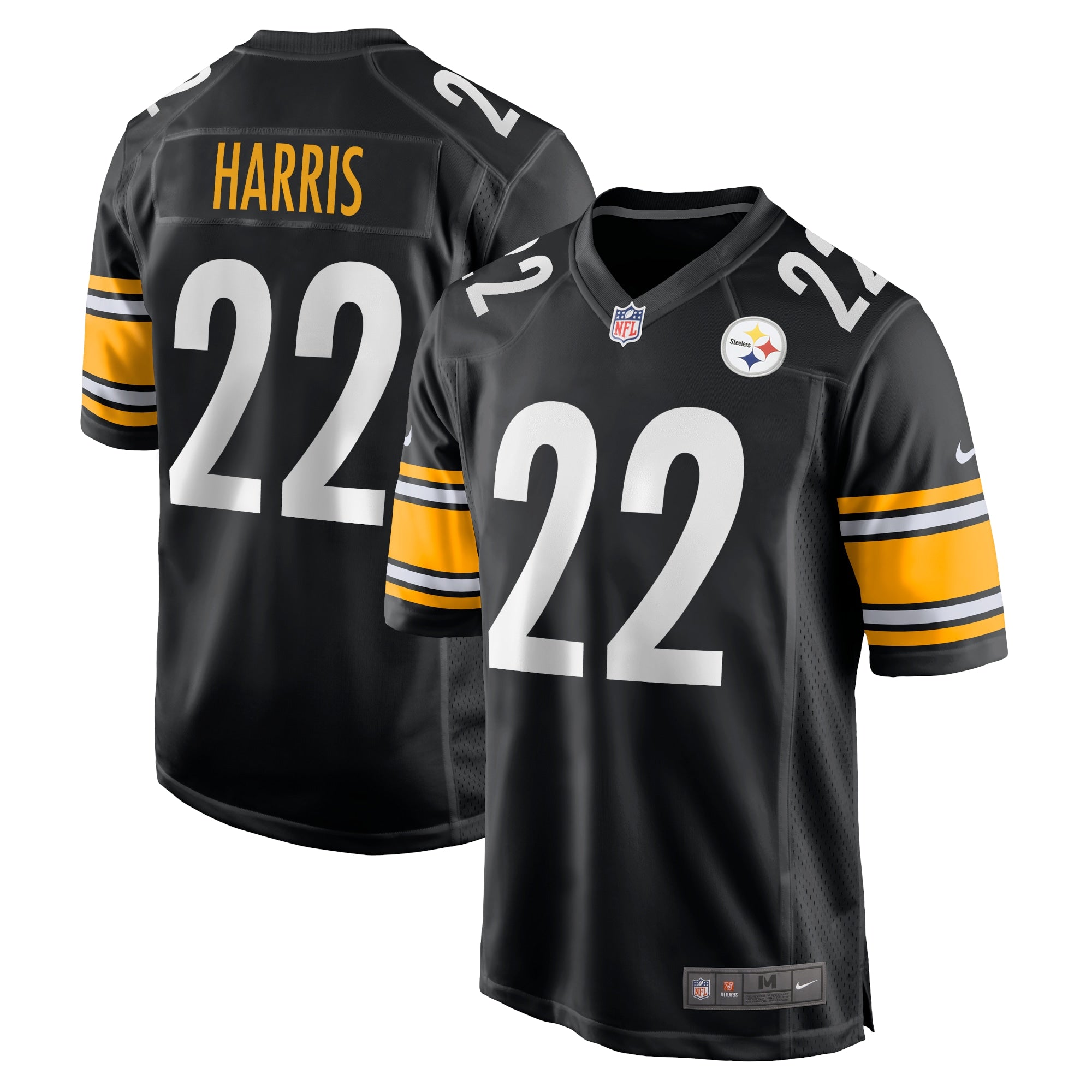 Najee Harris Pittsburgh Steelers Nike Youth Game Jersey   Black