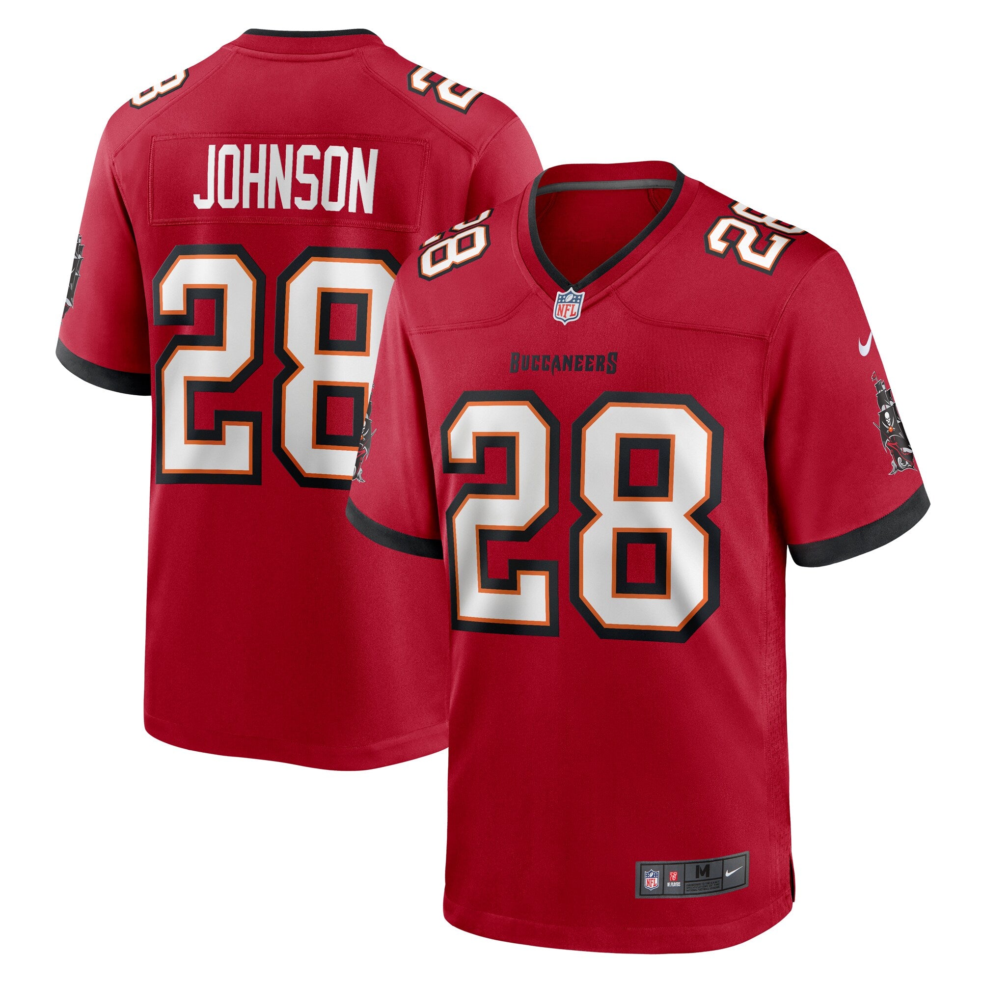 Cephus Johnson Tampa Bay Buccaneers Nike Team Game Jersey    Red