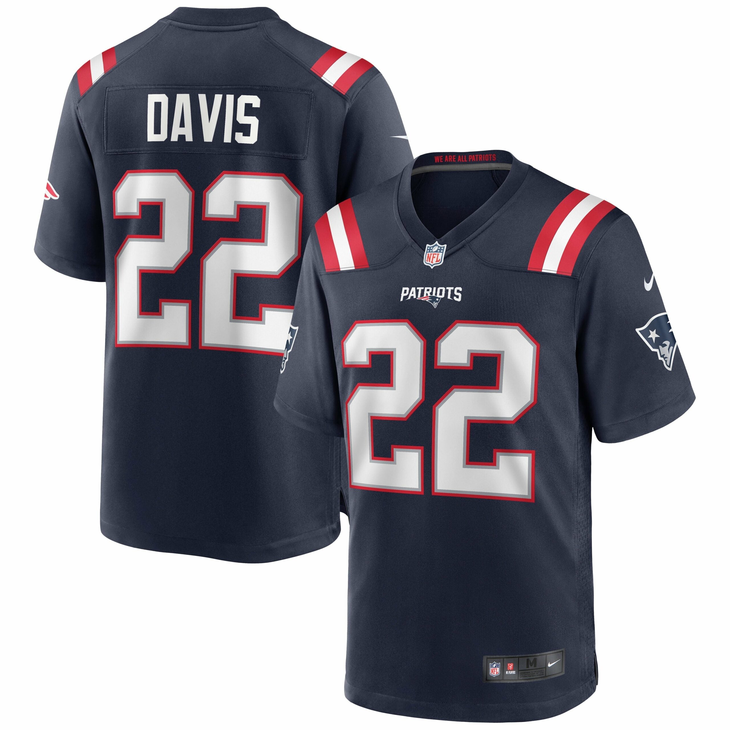 Men s Nike Cody Davis Navy New England Patriots Game Jersey