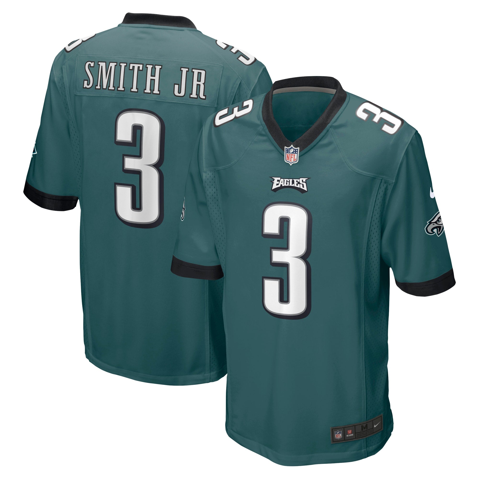 Nolan Smith Philadelphia Eagles Nike 2023 NFL Draft First Round Pick Game Jersey   Midnight Green