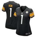 Number 1 Mom Pittsburgh Steelers Nike Women s Game Jersey   Black