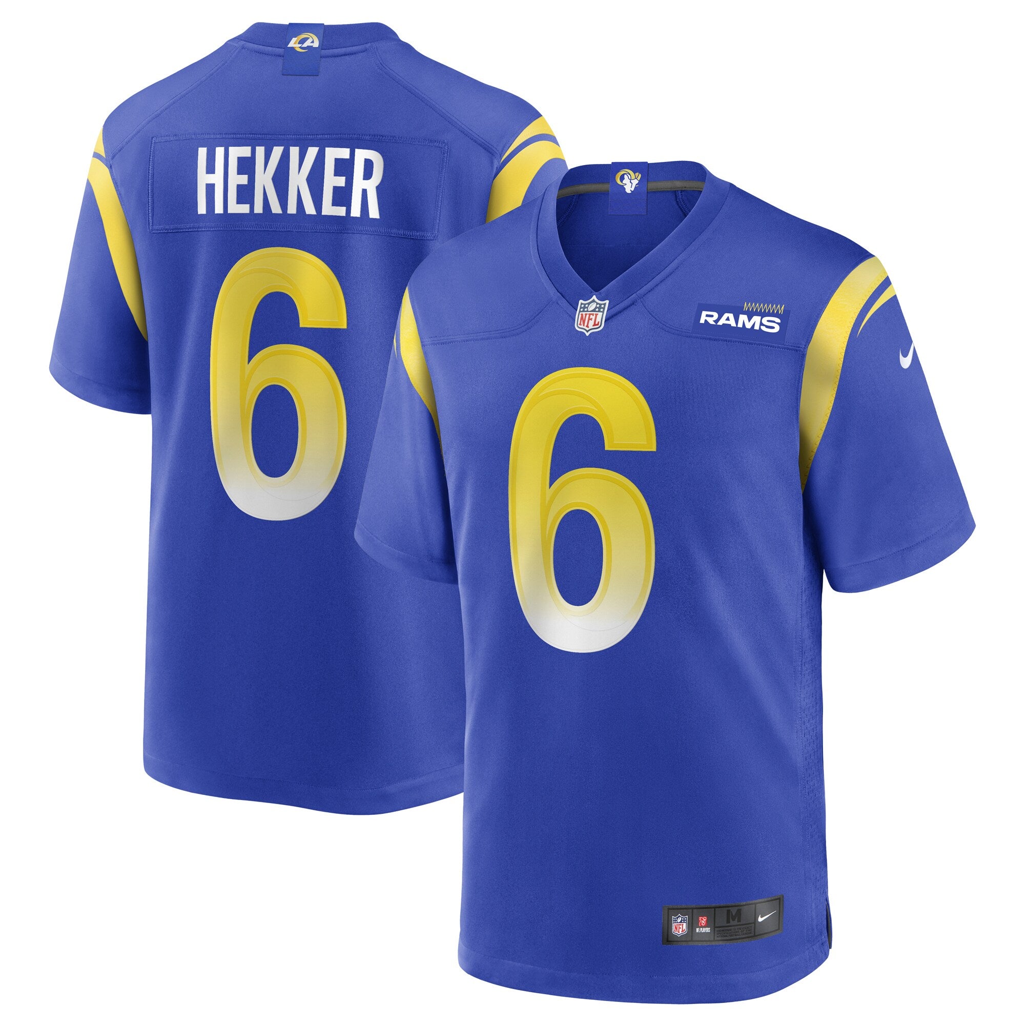Johnny Hekker Los Angeles Rams Nike Game Player Jersey   Royal