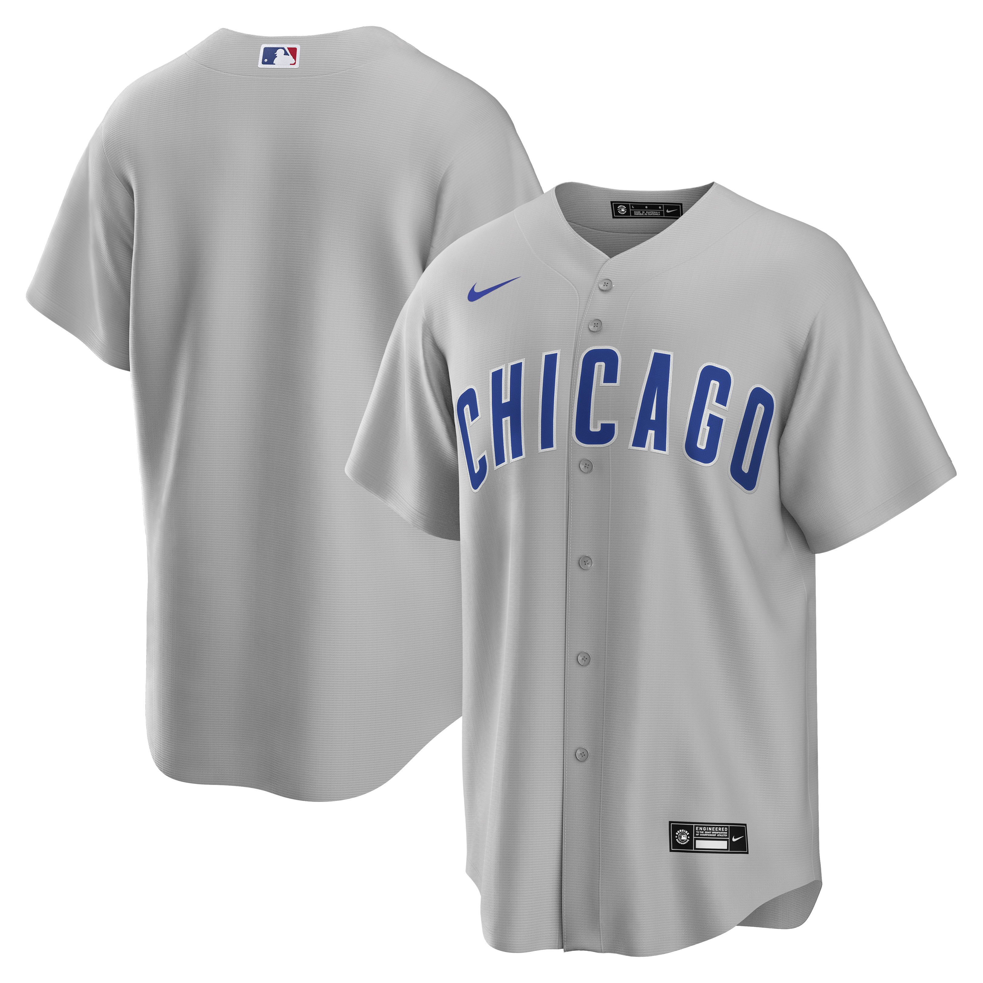 Chicago Cubs Nike Men's Gray Replica Road Jersey