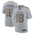 Men s Nike Justin Jefferson Gray Minnesota Vikings Atmosphere Fashion Game Jersey