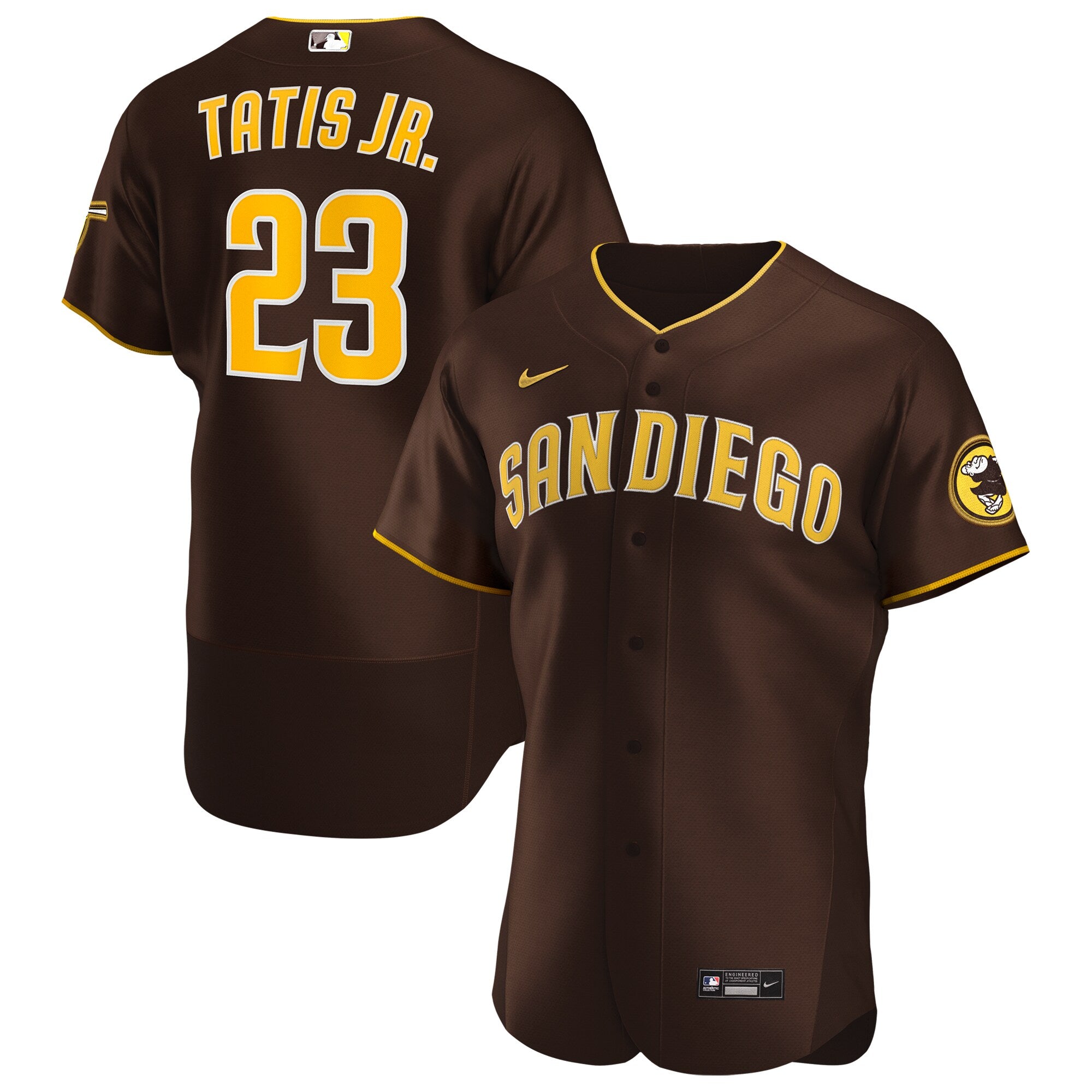 Fernando Tatis Jr. San Diego Padres Nike Road Authentic Player Jersey - Brown