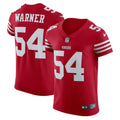 Men s Nike Fred Warner Scarlet San Francisco 49ers Vapor Elite Jersey