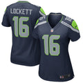 Women s Nike Tyler Lockett Navy Seattle Seahawks Game Jersey