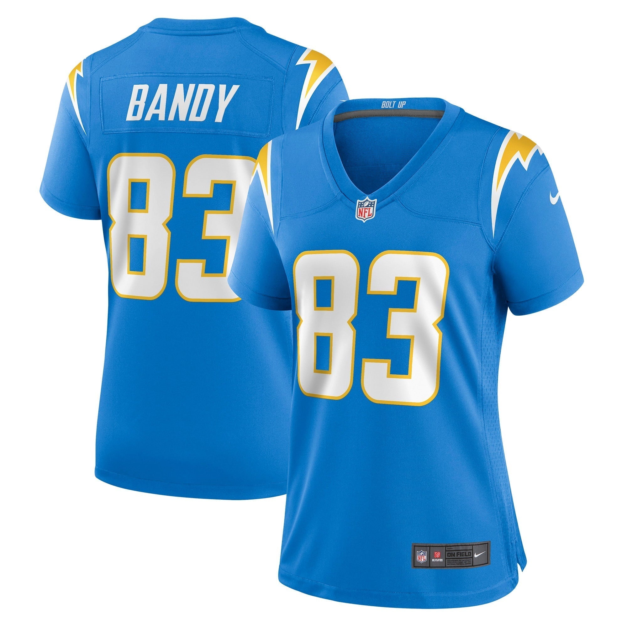 Women s Nike Michael Bandy Powder Blue Los Angeles Chargers Player Game Jersey
