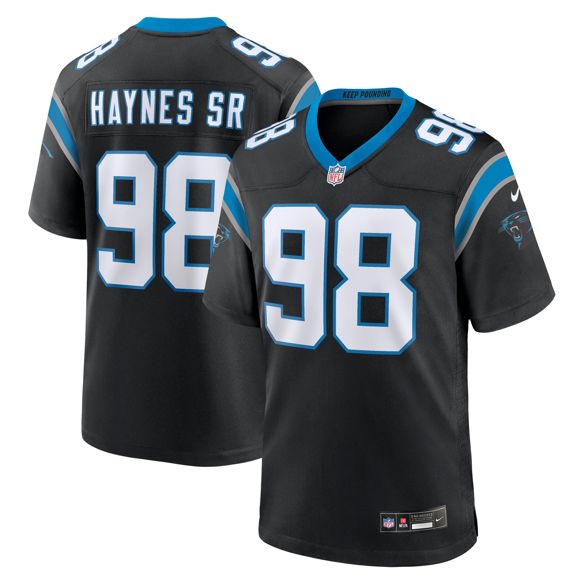 Marquis Haynes Sr. Carolina Panthers Nike Team Game Jersey   Black