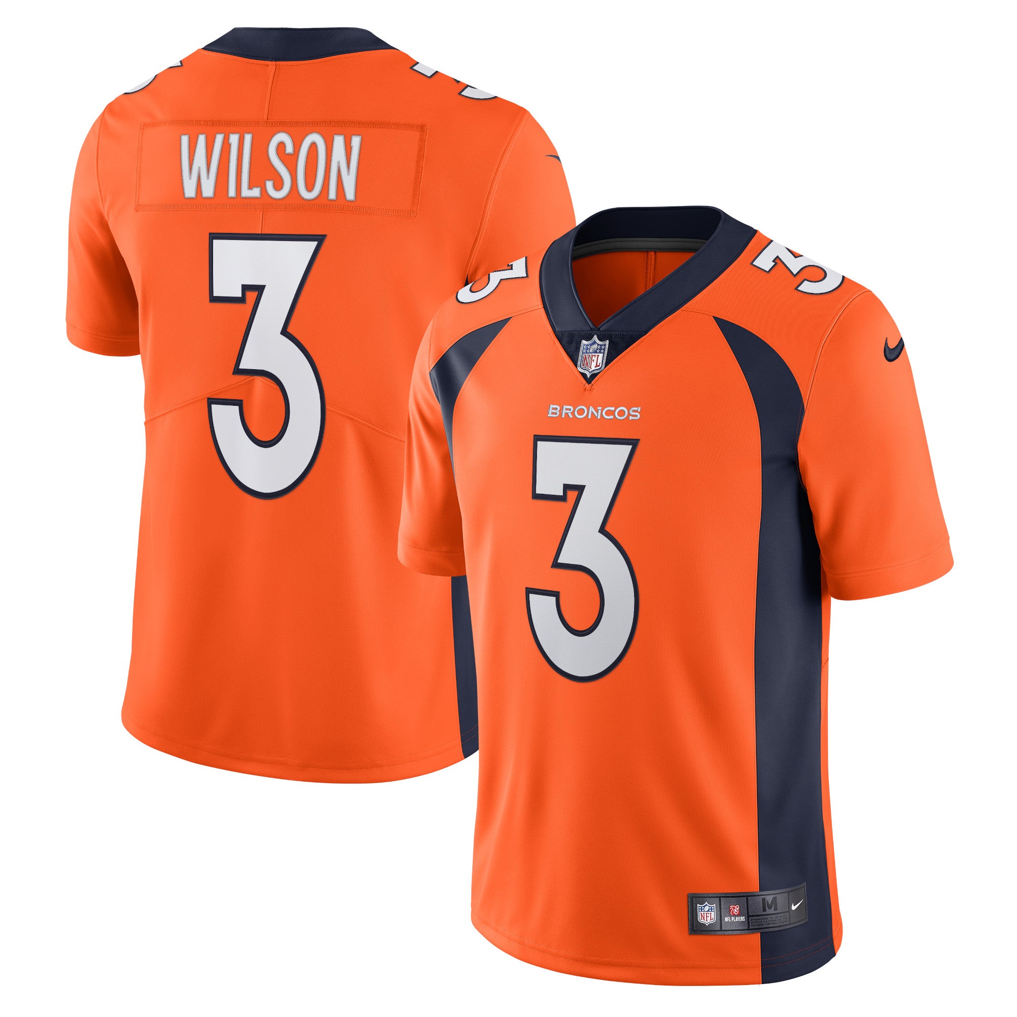 Russell Wilson Denver Broncos Nike Team Vapor Limited Jersey   Orange