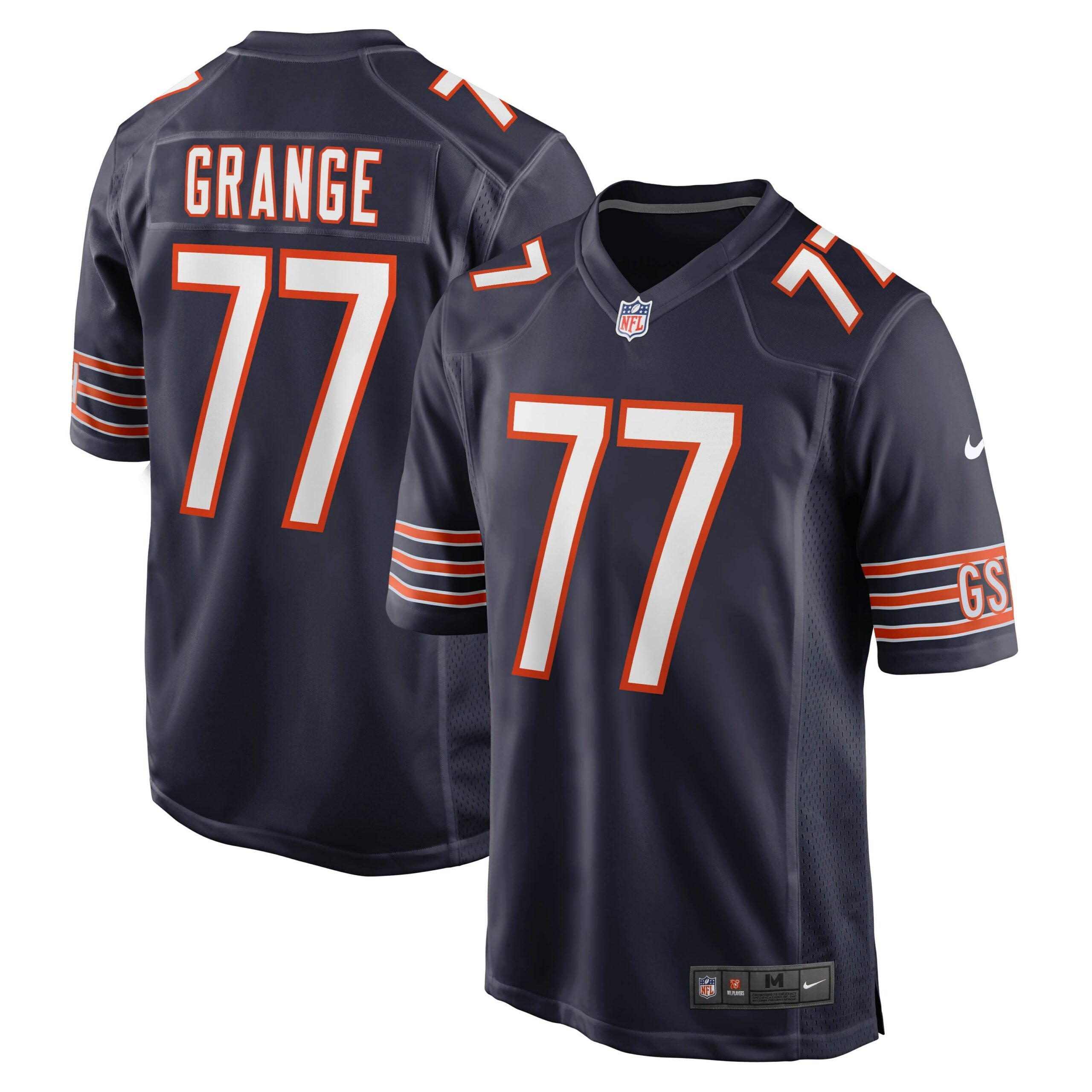 Red Grange Chicago Bears Nike Retired Player Jersey   Navy