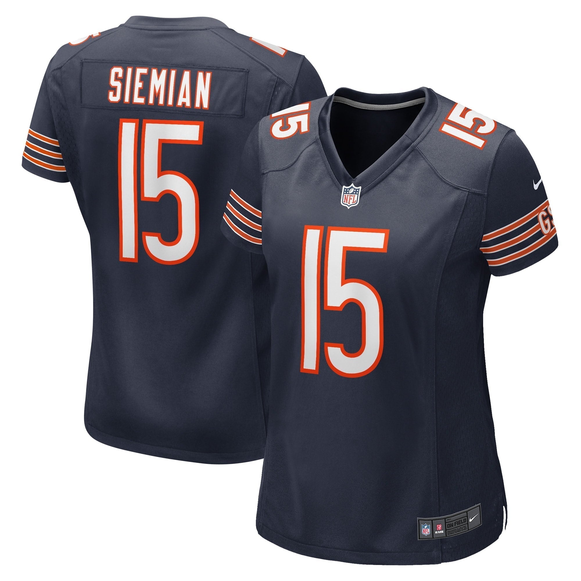 Women s Nike Trevor Siemian Navy Chicago Bears Game Player Jersey
