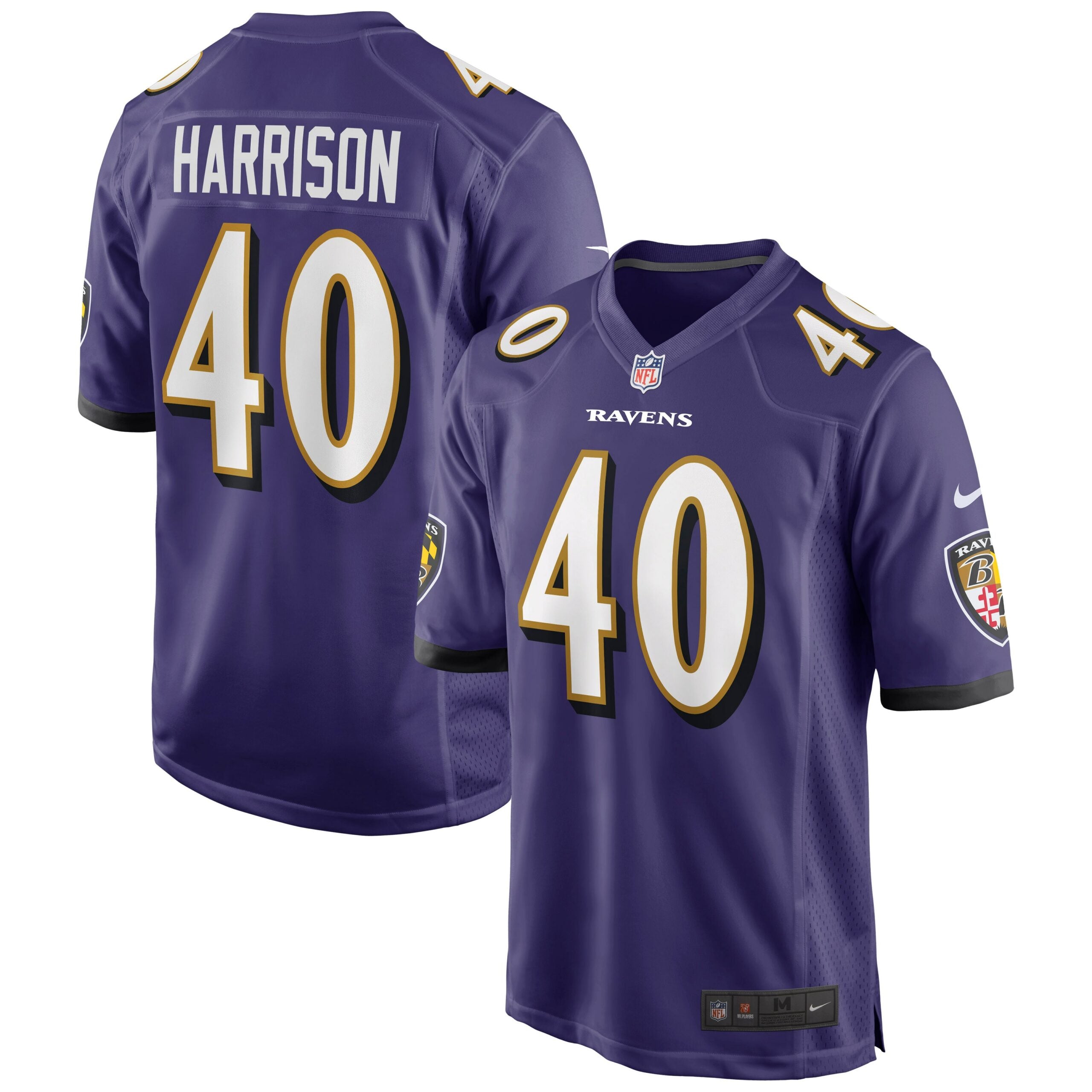 Malik Harrison Baltimore Ravens Nike Game Jersey   Purple