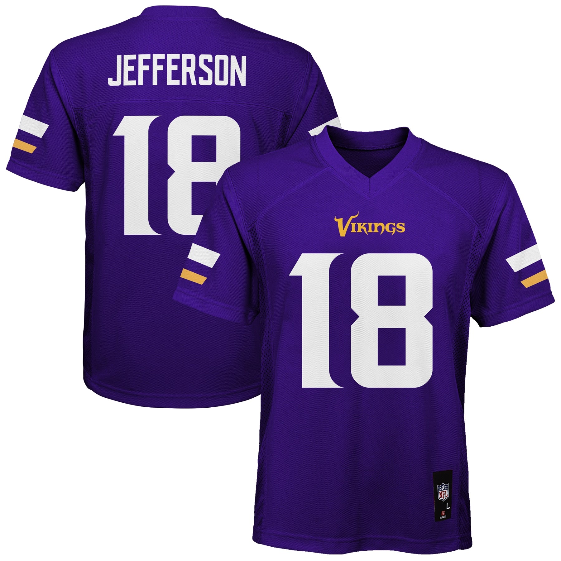 Justin Jefferson Minnesota Vikings Nike Youth Game Jersey   Purple
