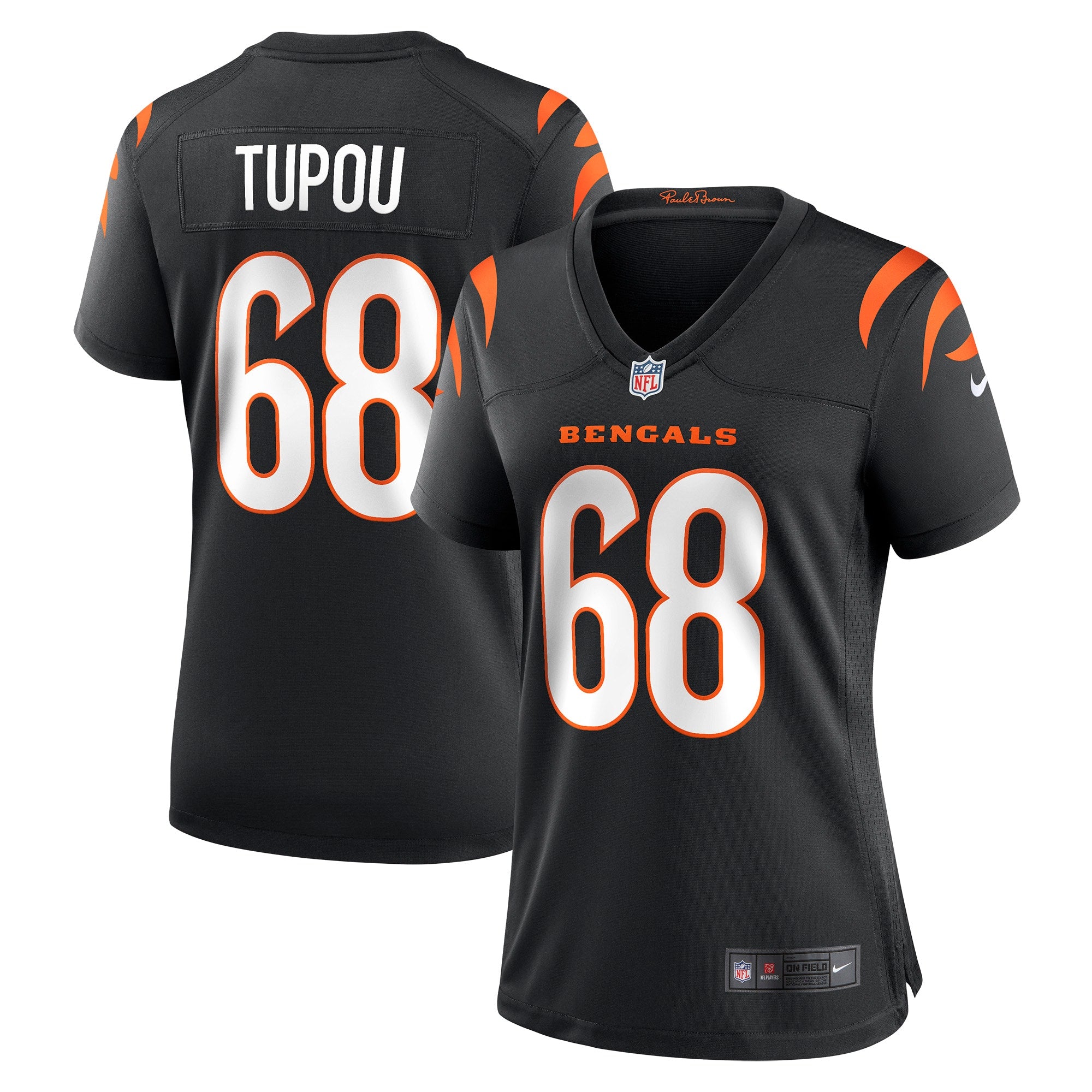 Josh Tupou Cincinnati Bengals Nike Women s Game Player Jersey   Black