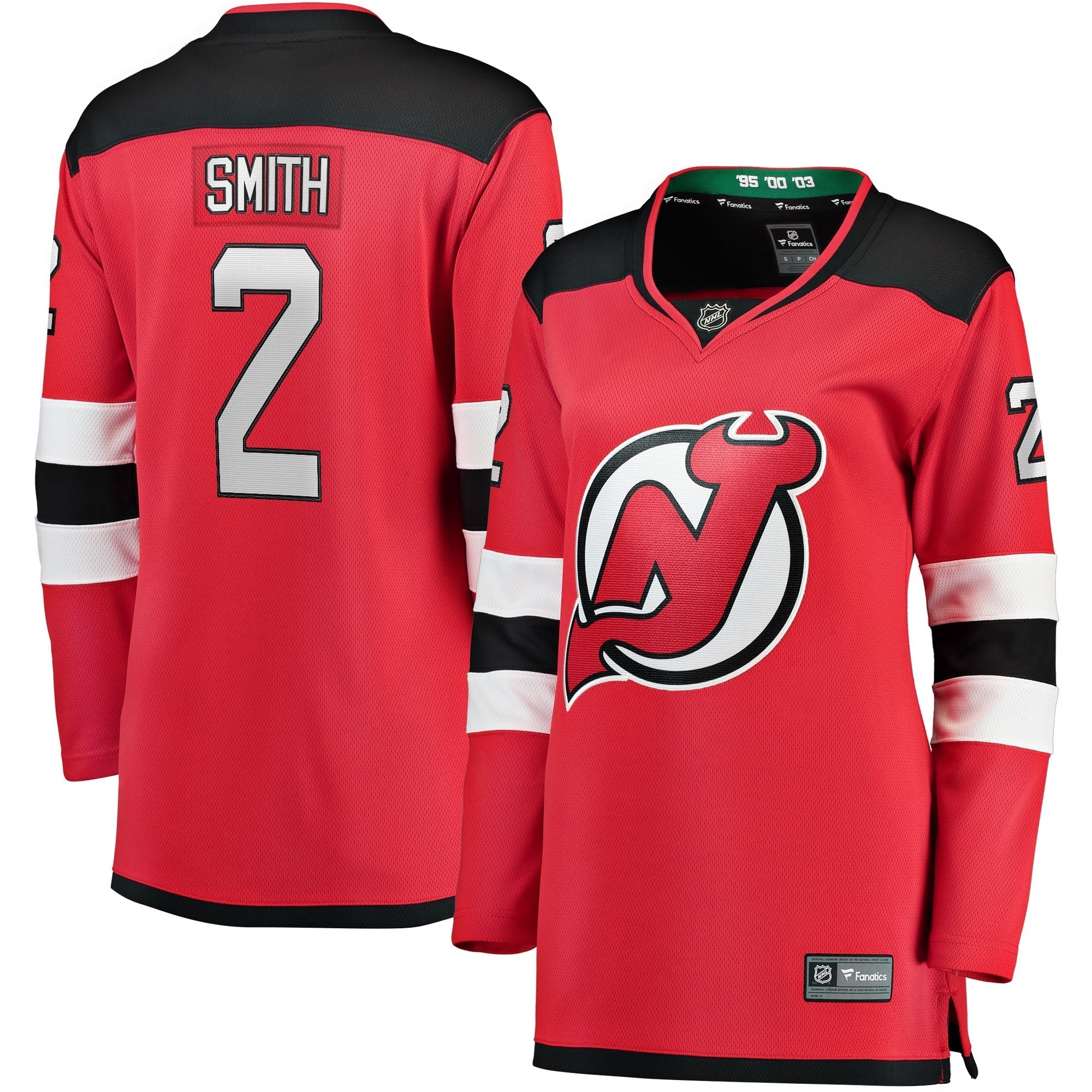 Women's Fanatics Branded Brendan Smith Red New Jersey Devils Home Breakaway Player Jersey