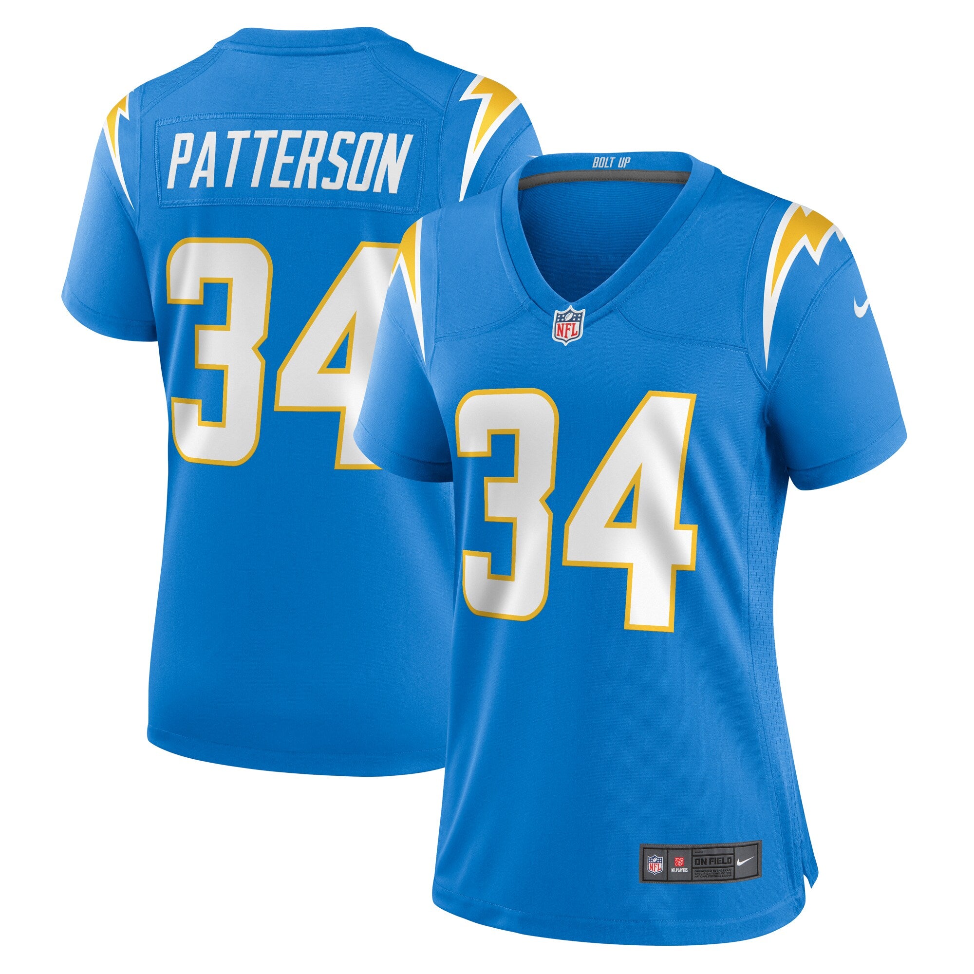 Jaret Patterson Los Angeles Chargers Nike Women s Team Game Jersey    Powder Blue