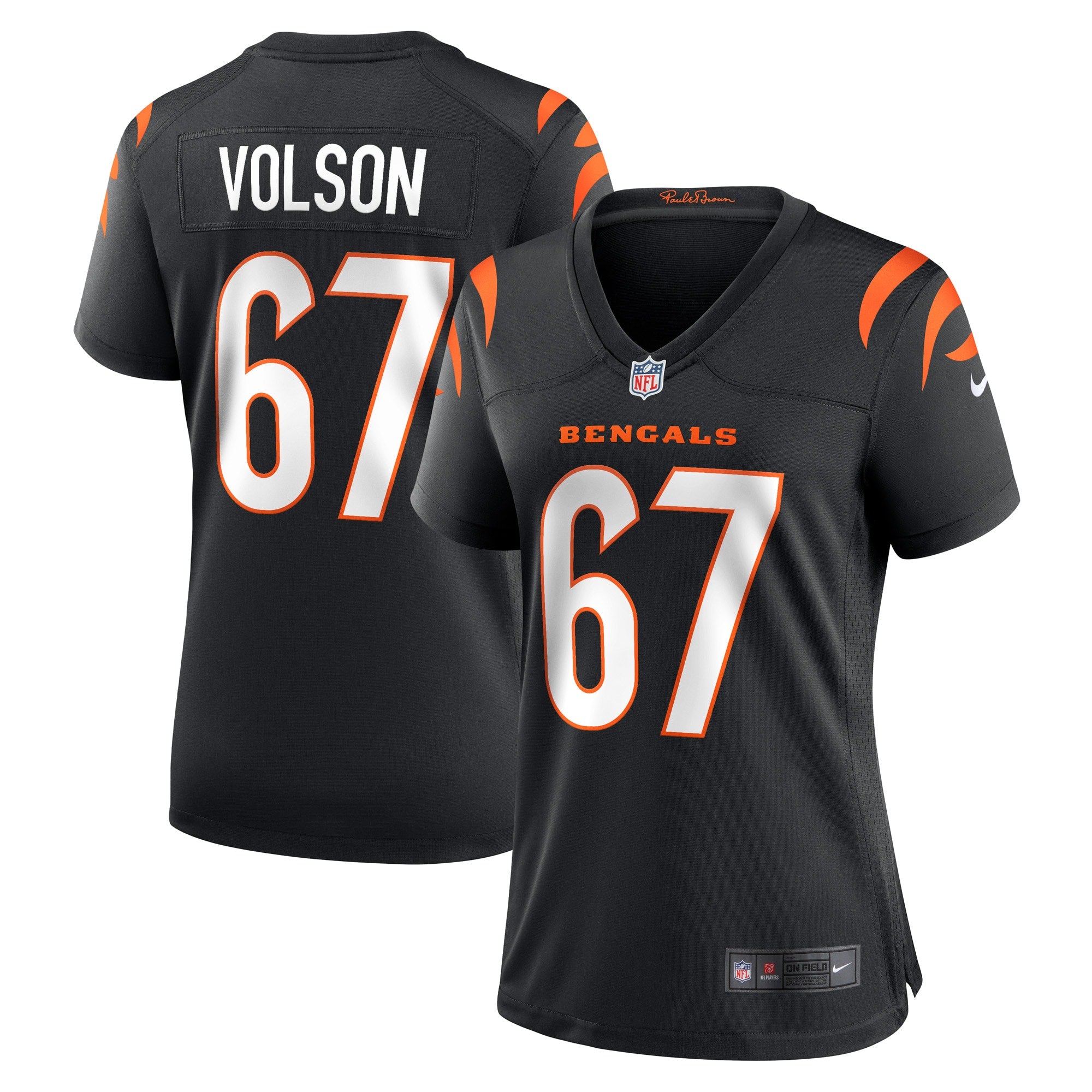 Cordell Volson Cincinnati Bengals Nike Women s Game Player Jersey   Black