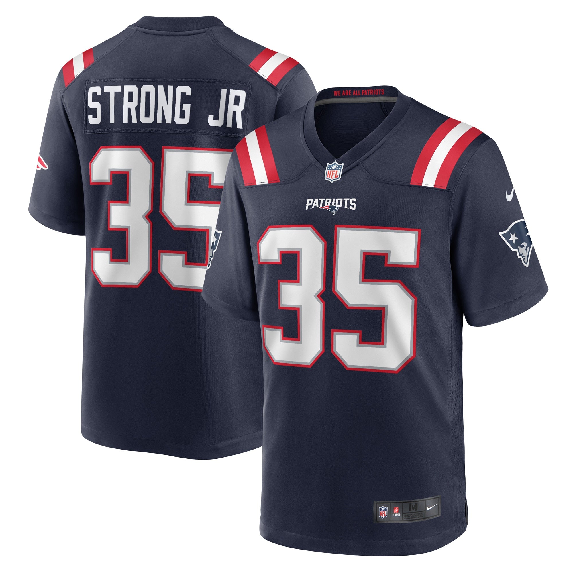 Pierre Strong Jr. New England Patriots Nike Game Player Jersey   Navy