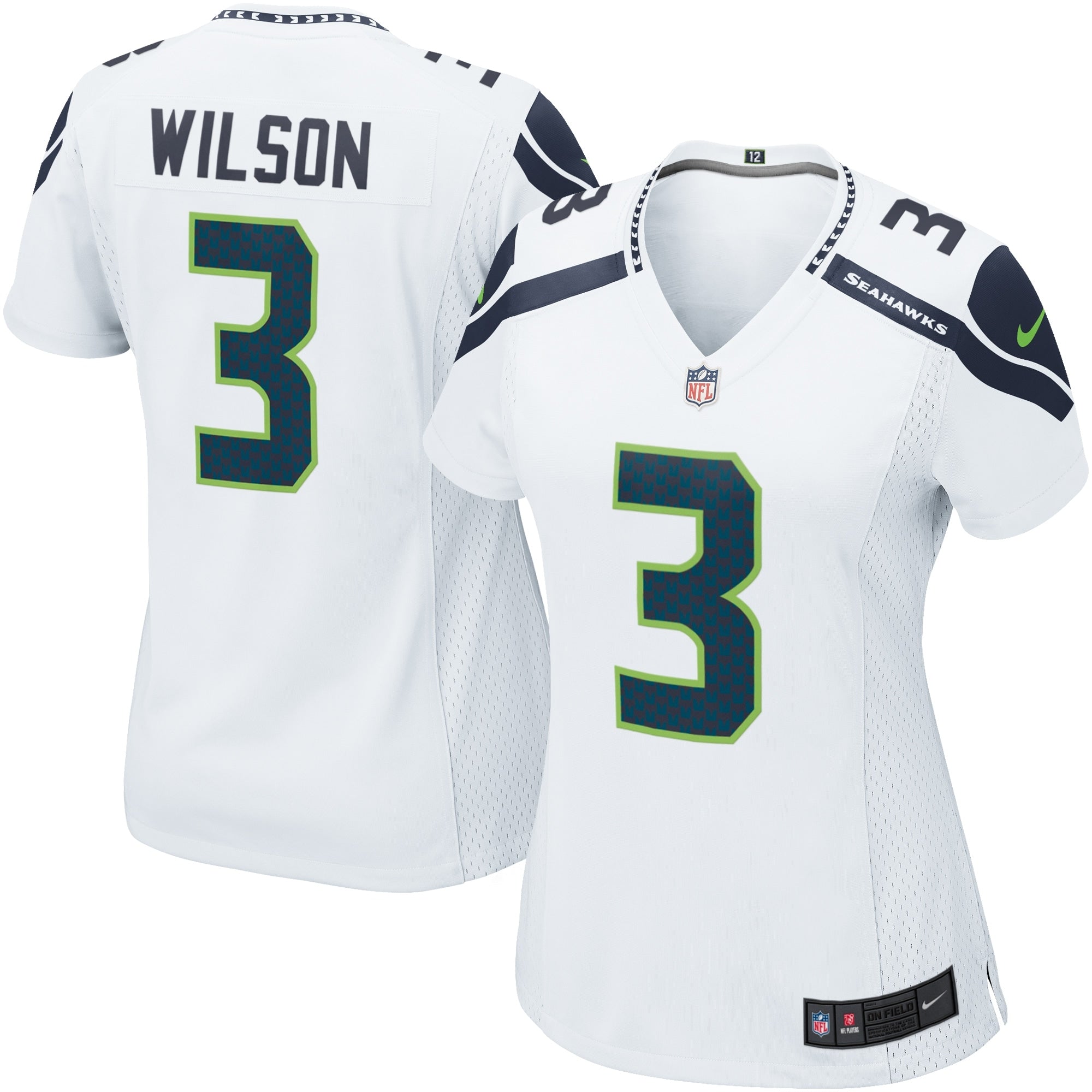 Russell Wilson Seattle Seahawks Nike Women s Game Jersey White