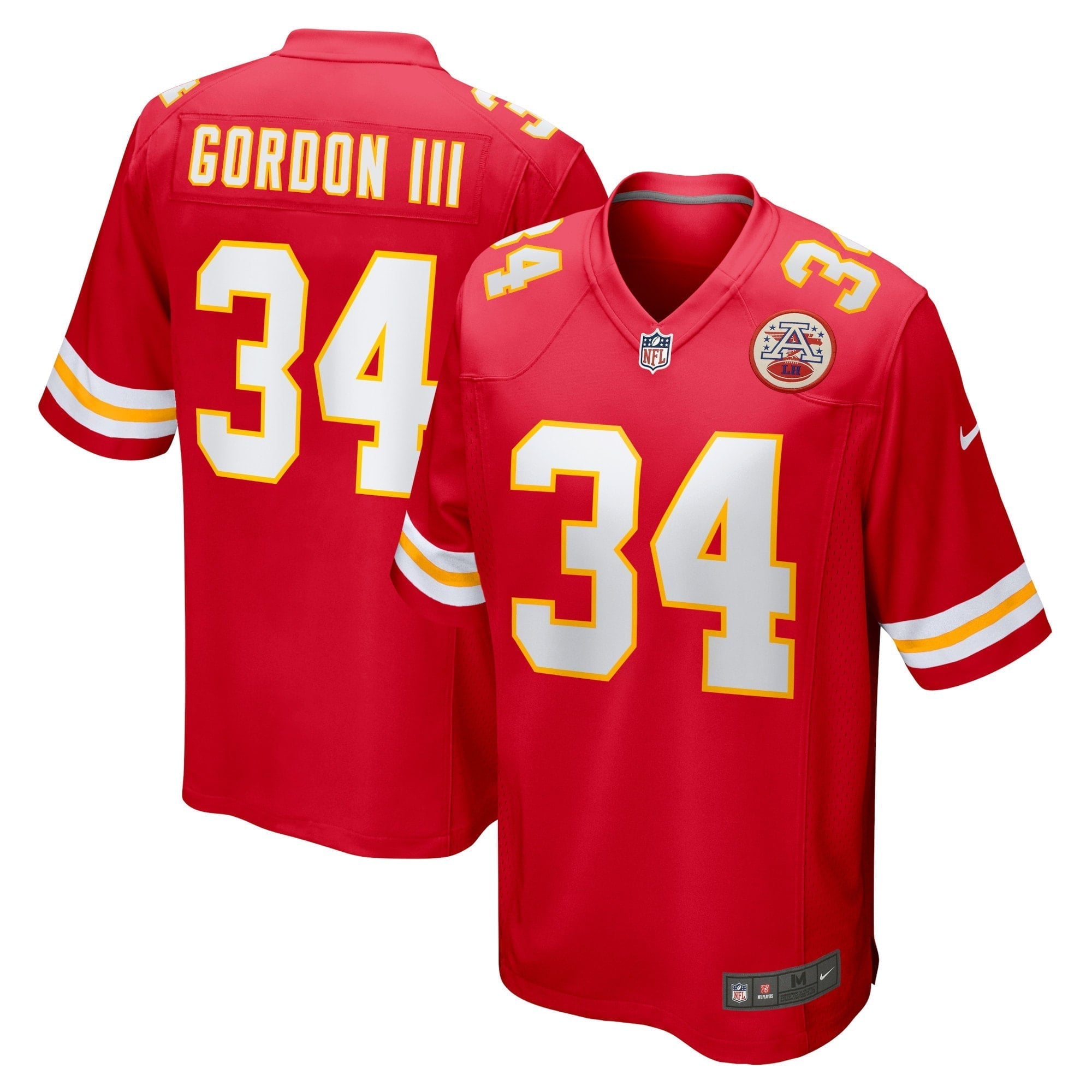 Men s Nike Melvin Gordon III Red Kansas City Chiefs Home Game Player Jersey