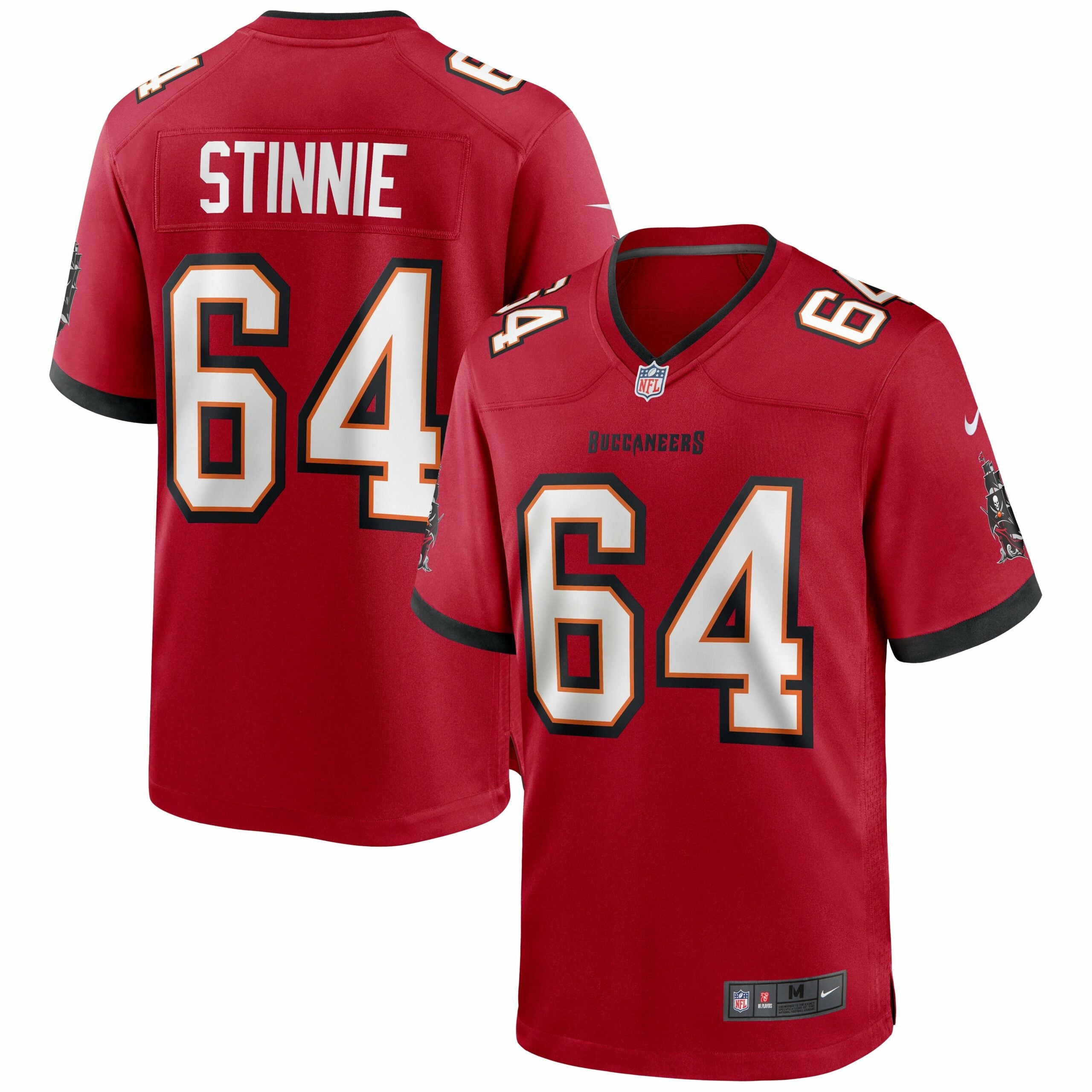 Men s Nike Aaron Stinnie Red Tampa Bay Buccaneers Game Jersey