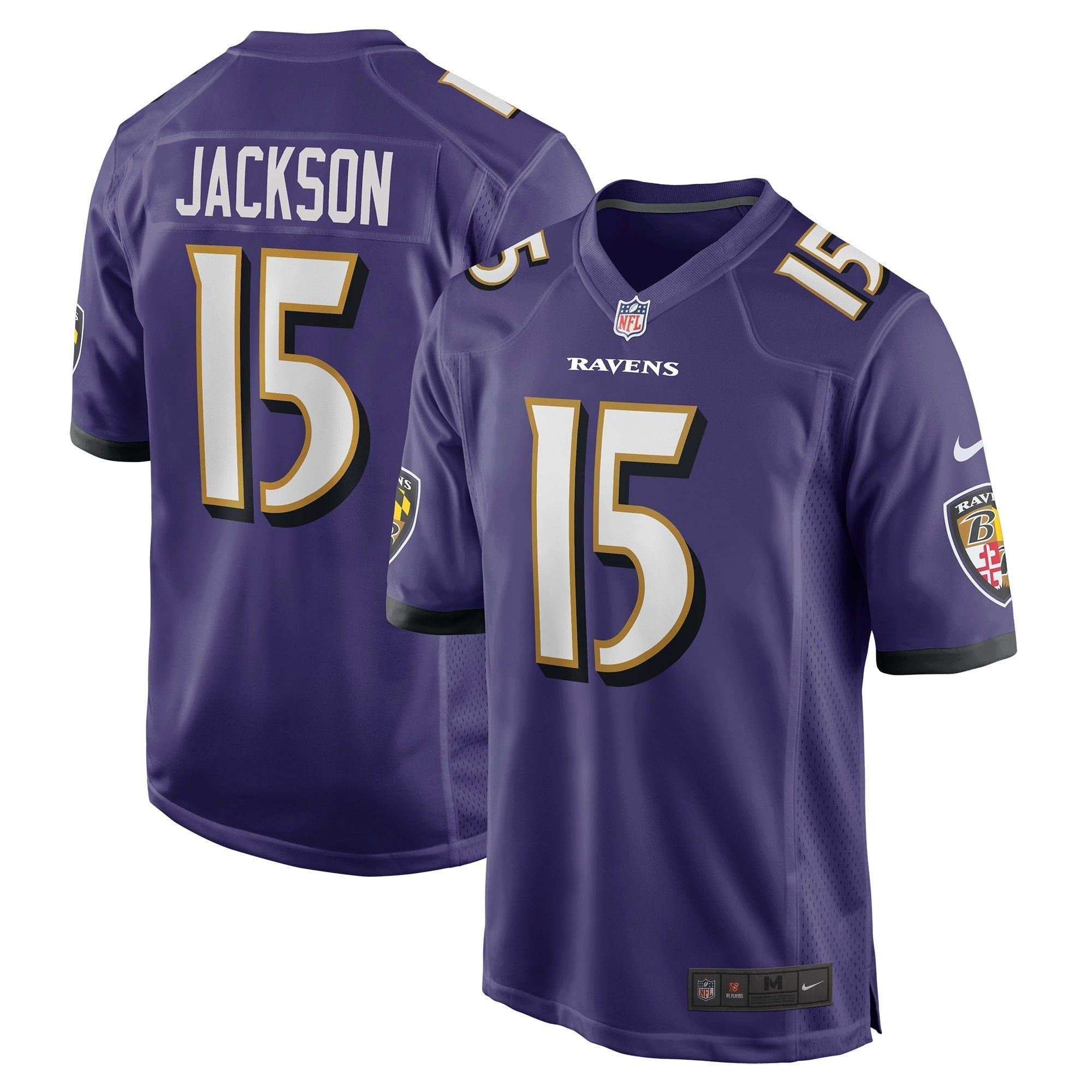 Men s Nike DeSean Jackson Purple Baltimore Ravens Game Player Jersey