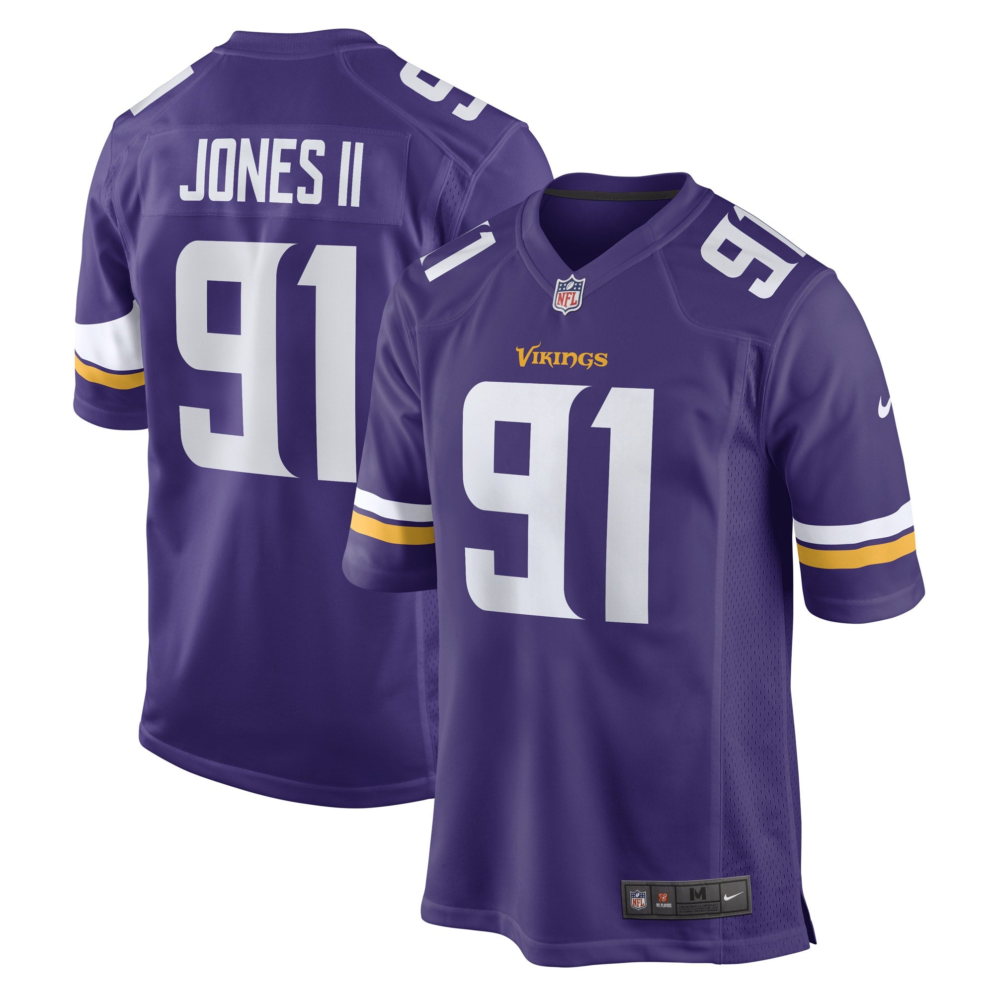 Patrick Jones II Minnesota Vikings Nike Team Game Player Jersey   Purple